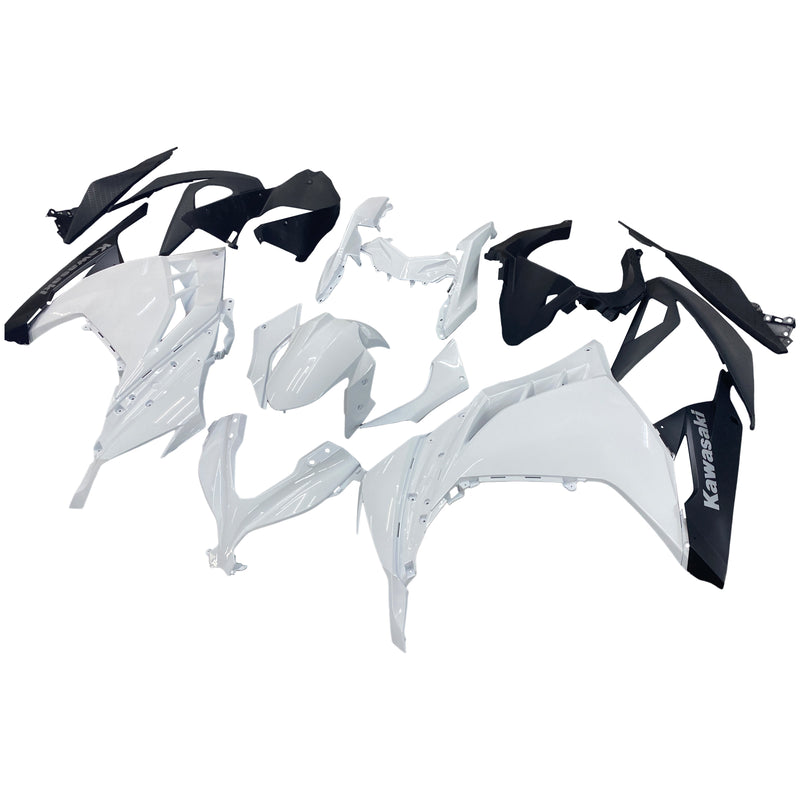 Fairings 2013-2024 Plastics Kawasaki Ninja 300R EX300R White Ninja