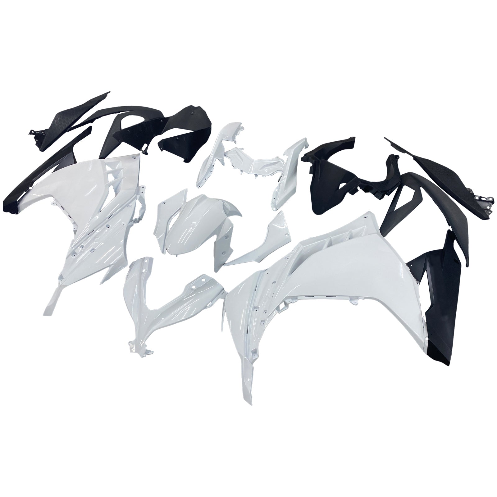 Fairings 2013-2024 Plastics Kawasaki Ninja 300R EX300R White Ninja