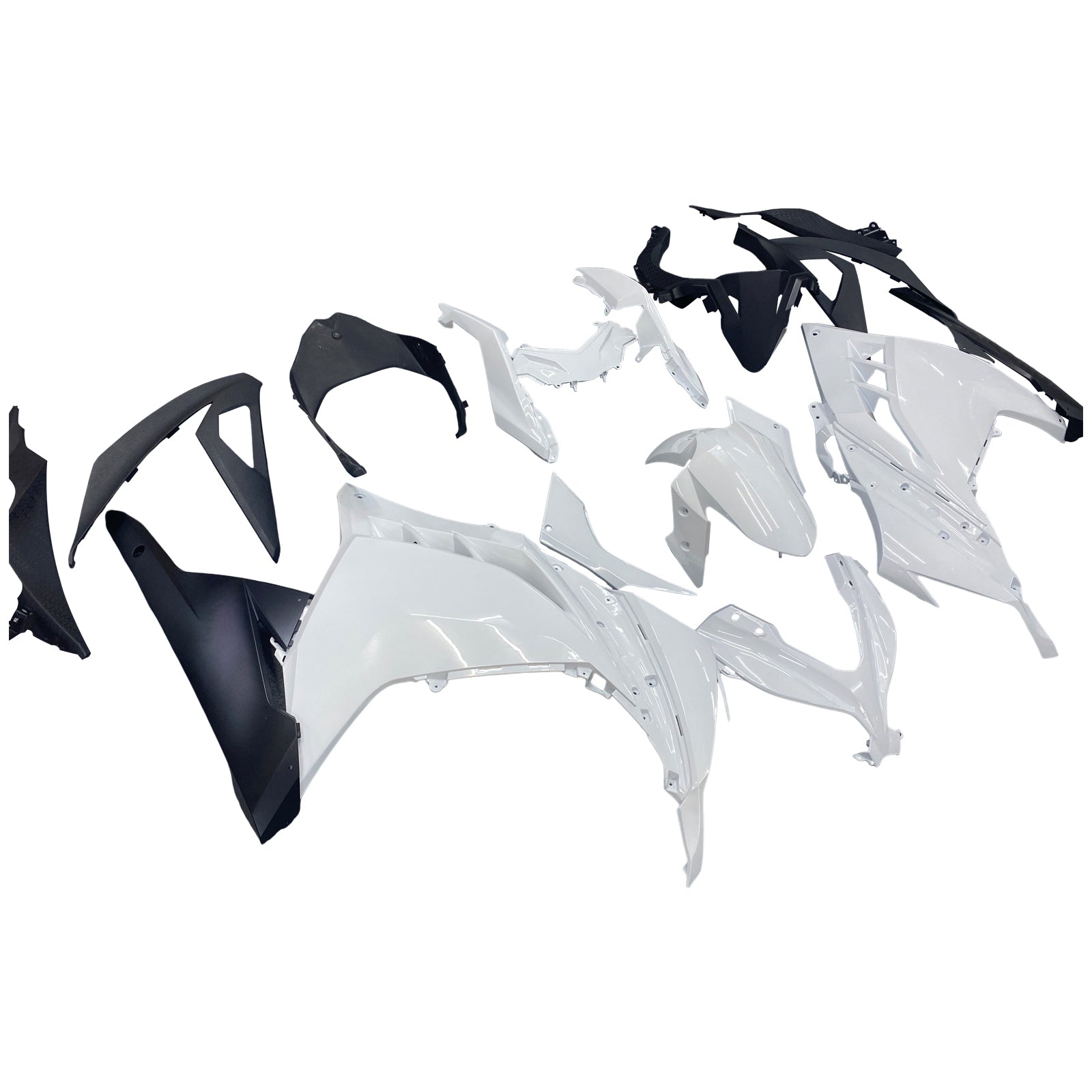 Fairings 2013-2024 Plastics Kawasaki Ninja 300R EX300R White Ninja