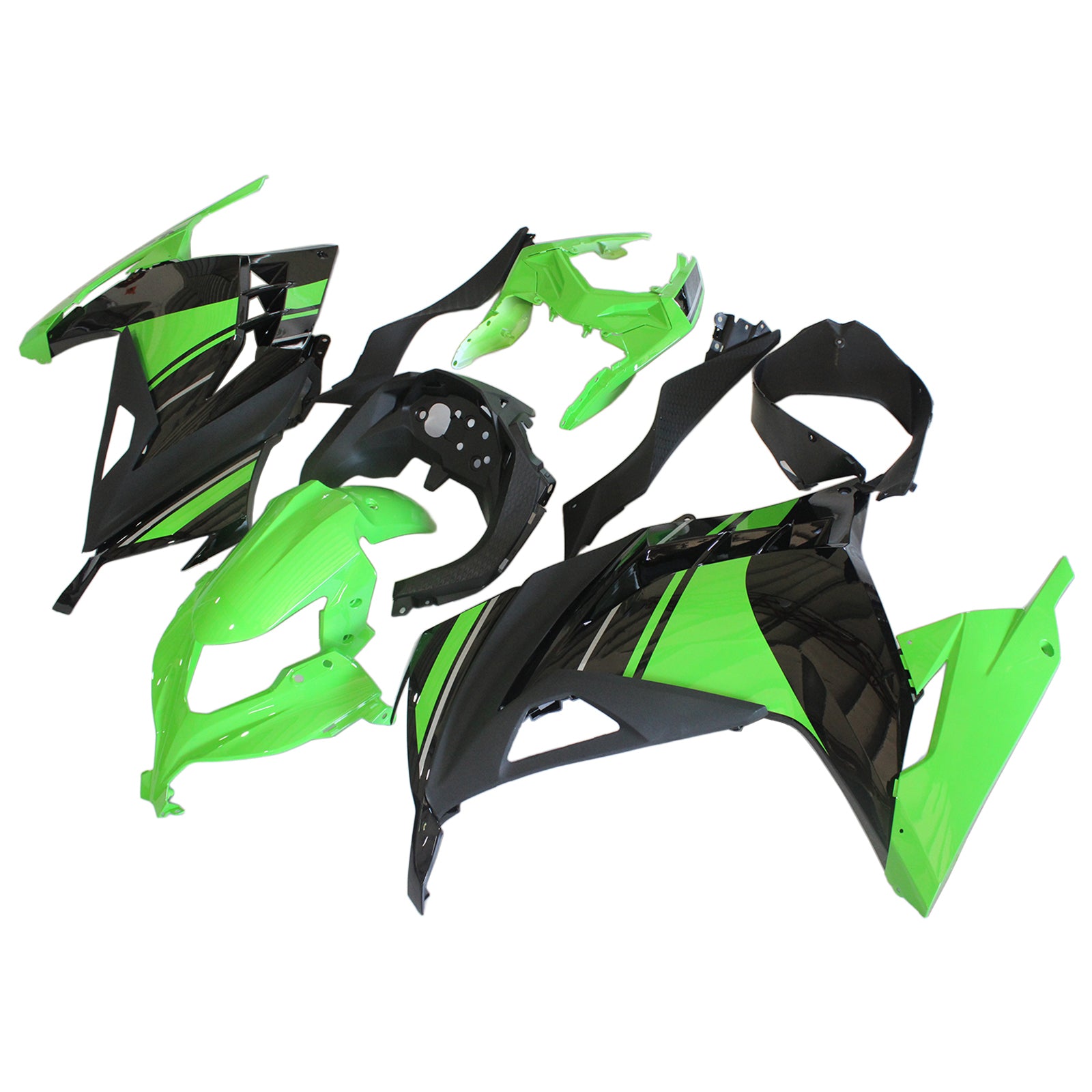 Fairings 2013-2024 Plastics Kawasaki Ninja 300R EX300R Green Ninja