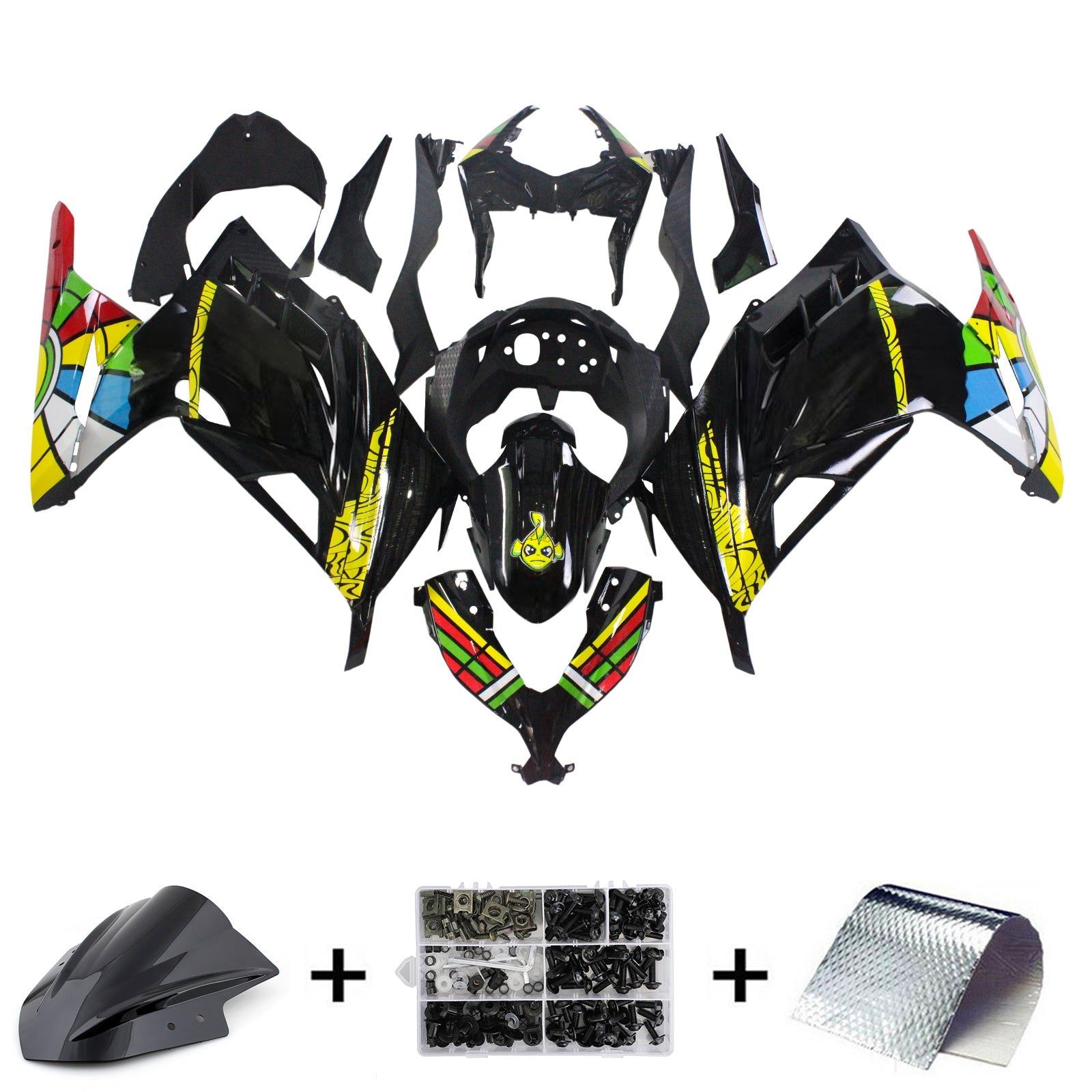 Kit Carenado Para Kawasaki EX300/Ninja300 2013-2017 Genérico