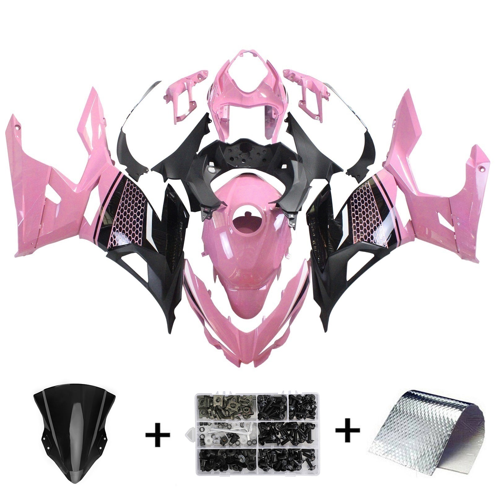 Kawasaki EX400/Ninja400 2018-2024 Pink Fairing Kit