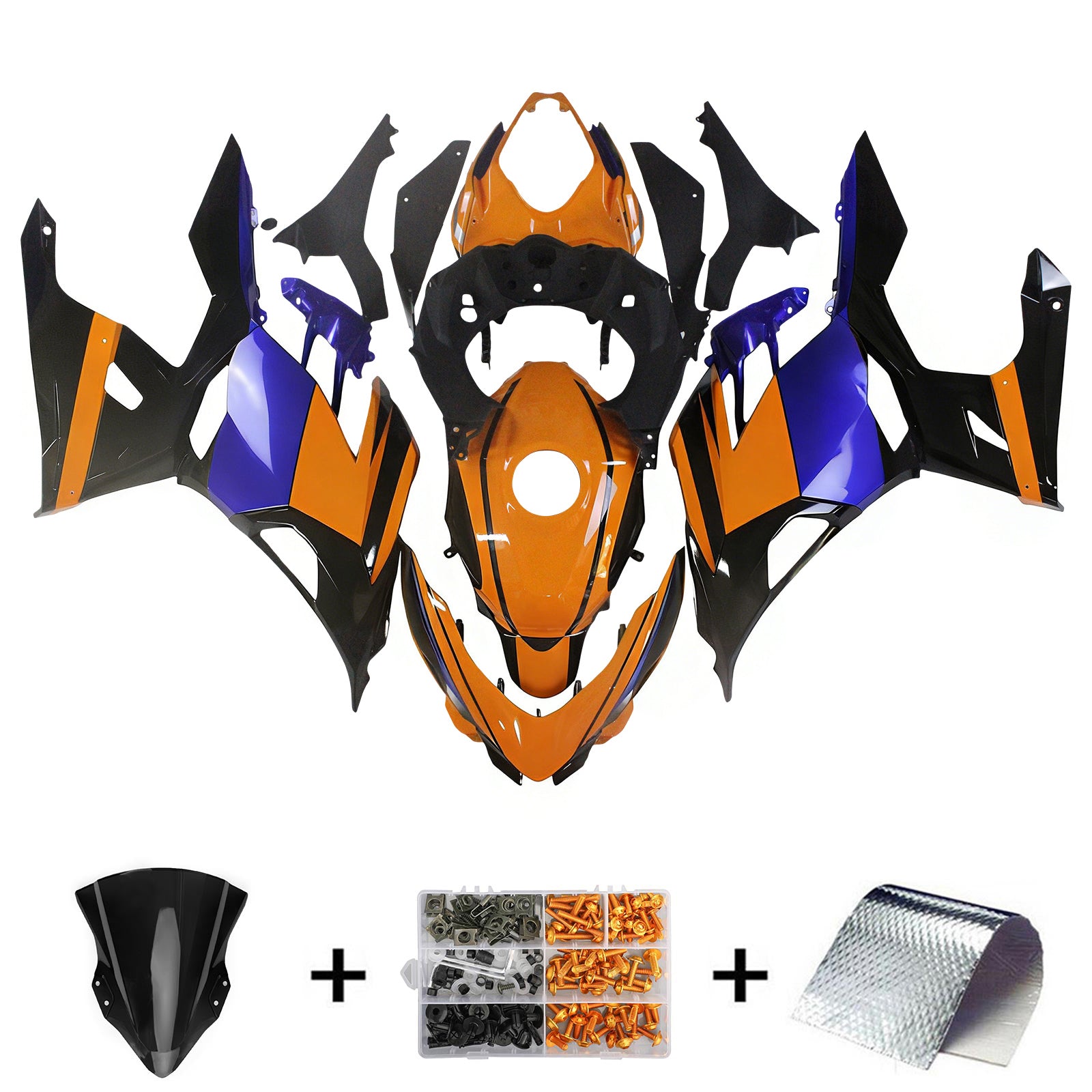 Amotopart Kawasaki EX400 Ninja400 2018-2024 Fairing Kit Bodywork Plastic ABS