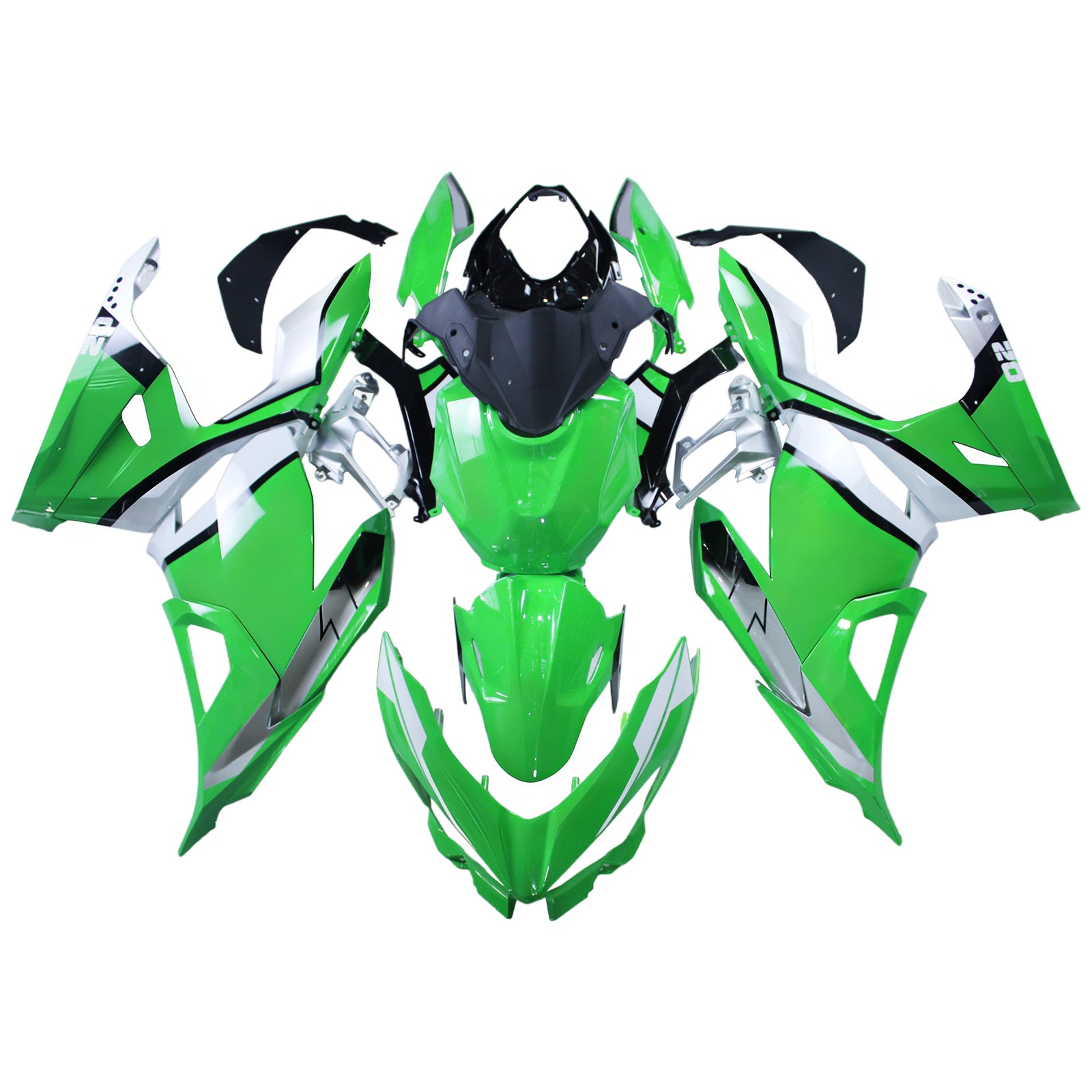 Amotopart Kawasaki EX400 Ninja400 2018-2024 Fairing Kit Bodywork Plastic ABS