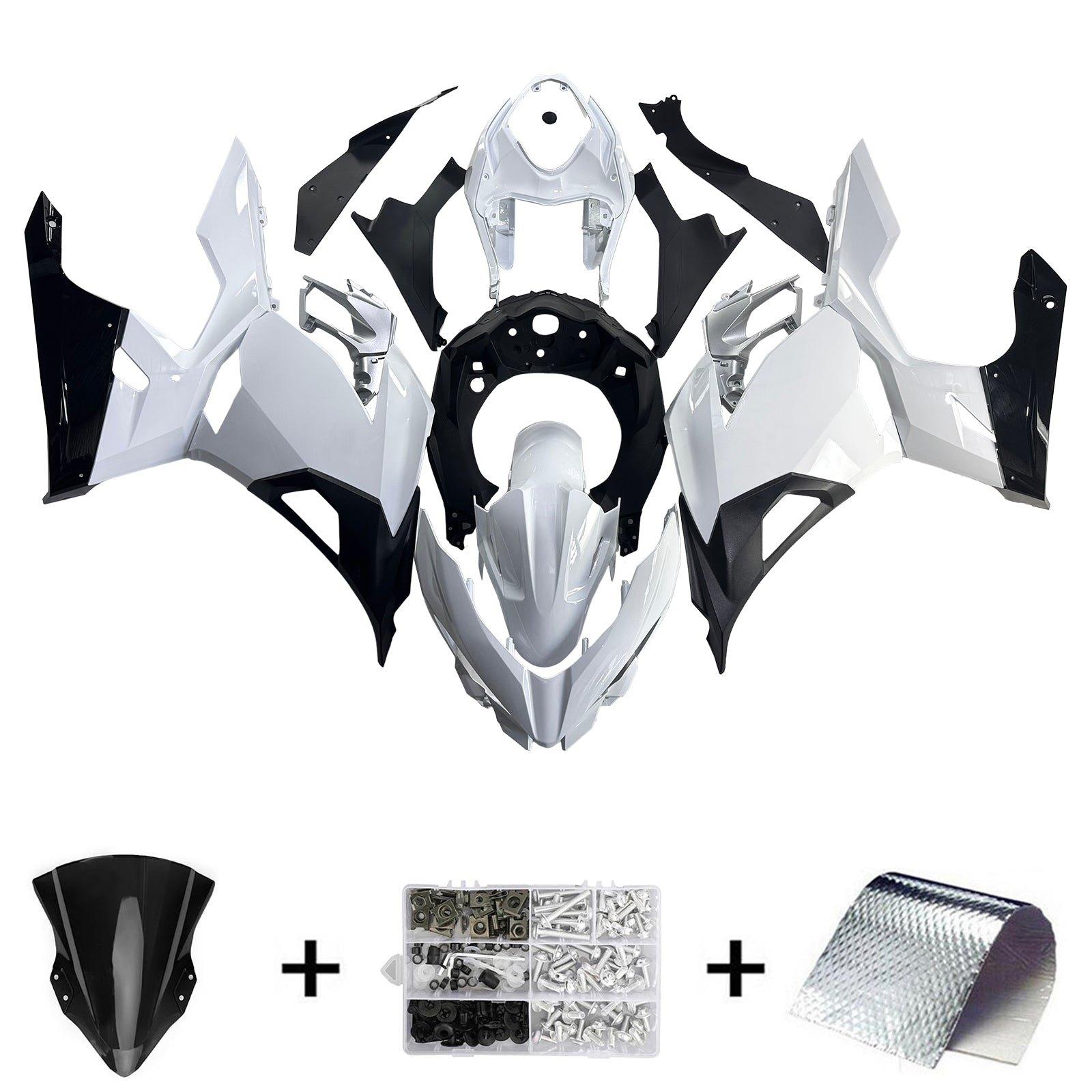 Amotopart Kawasaki EX400 Ninja400 2018-2024 Fairing Kit Bodywork Plastic ABS
