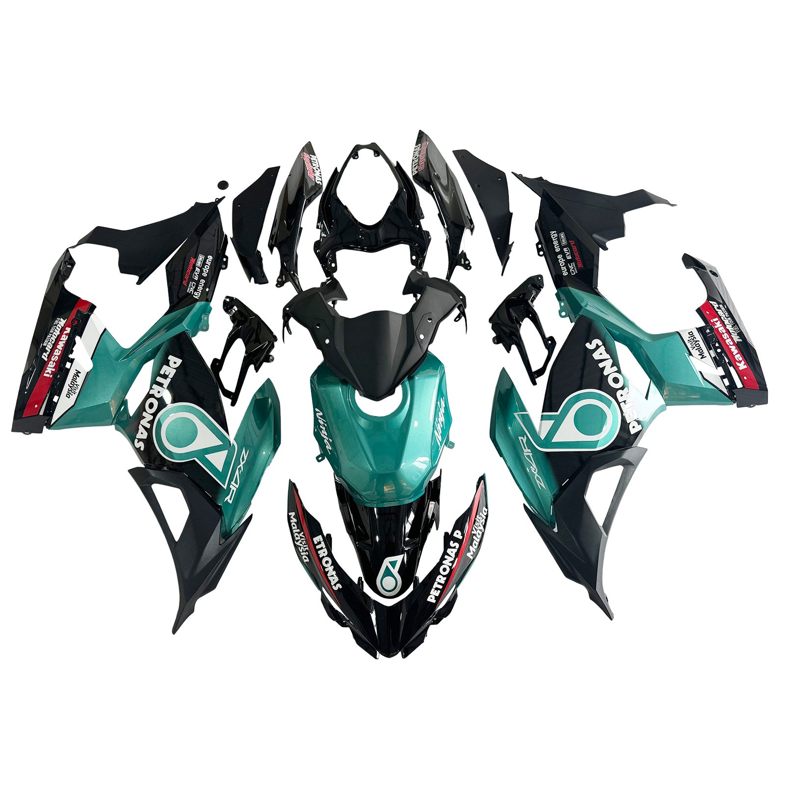 아모토파트 가와사키 EX400 닌자400 2018-2024 페어링 키트 차체 플라스틱 ABS