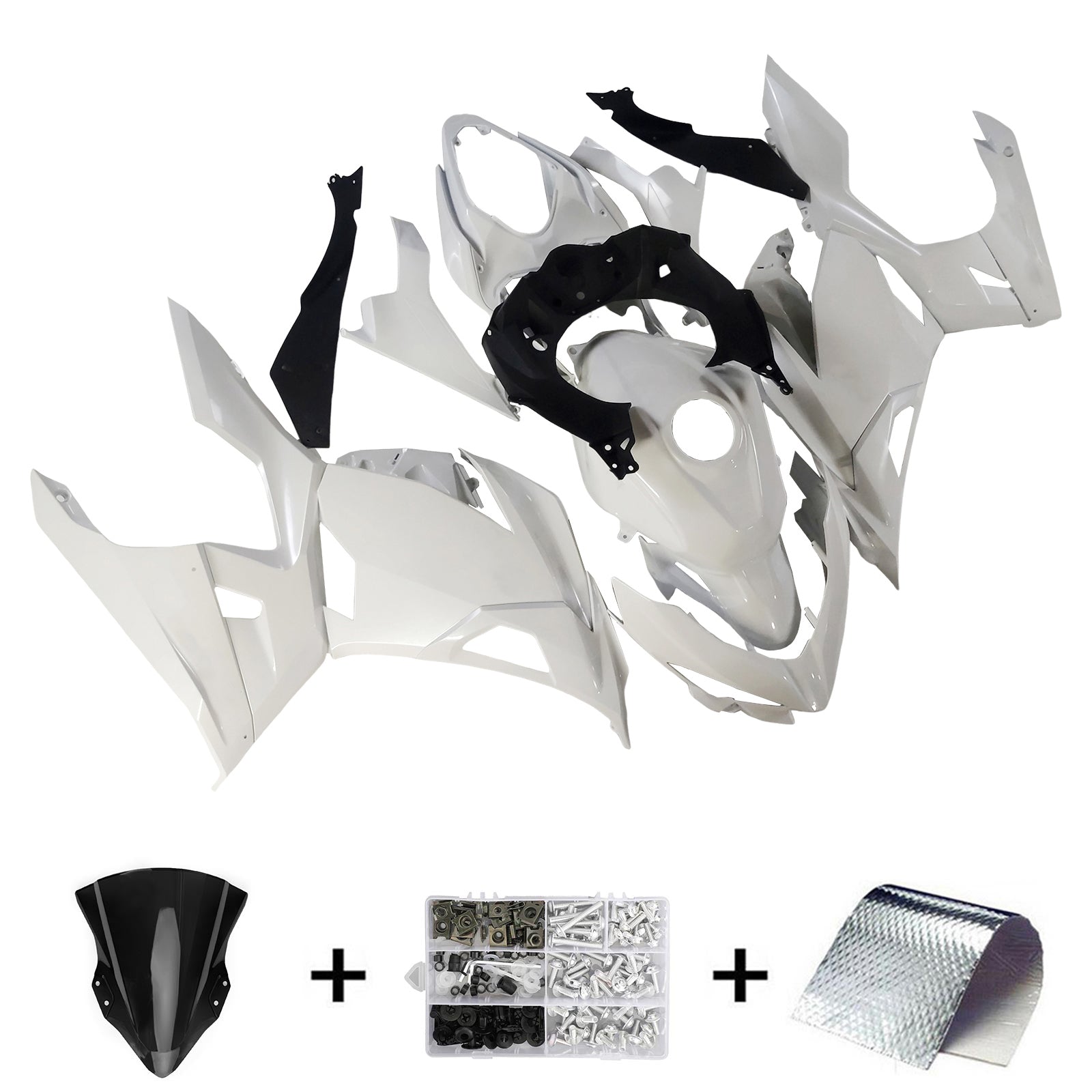 Amotopart Kawasaki EX400 Ninja400 2018-2024 Fairing Kit Bodywork Plastic ABS