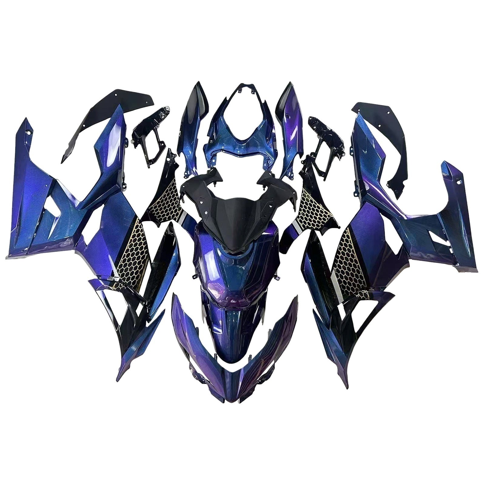 Amotopart Kawasaki EX400 Ninja400 2018-2024 Fairing Kit Bodywork Plastic ABS