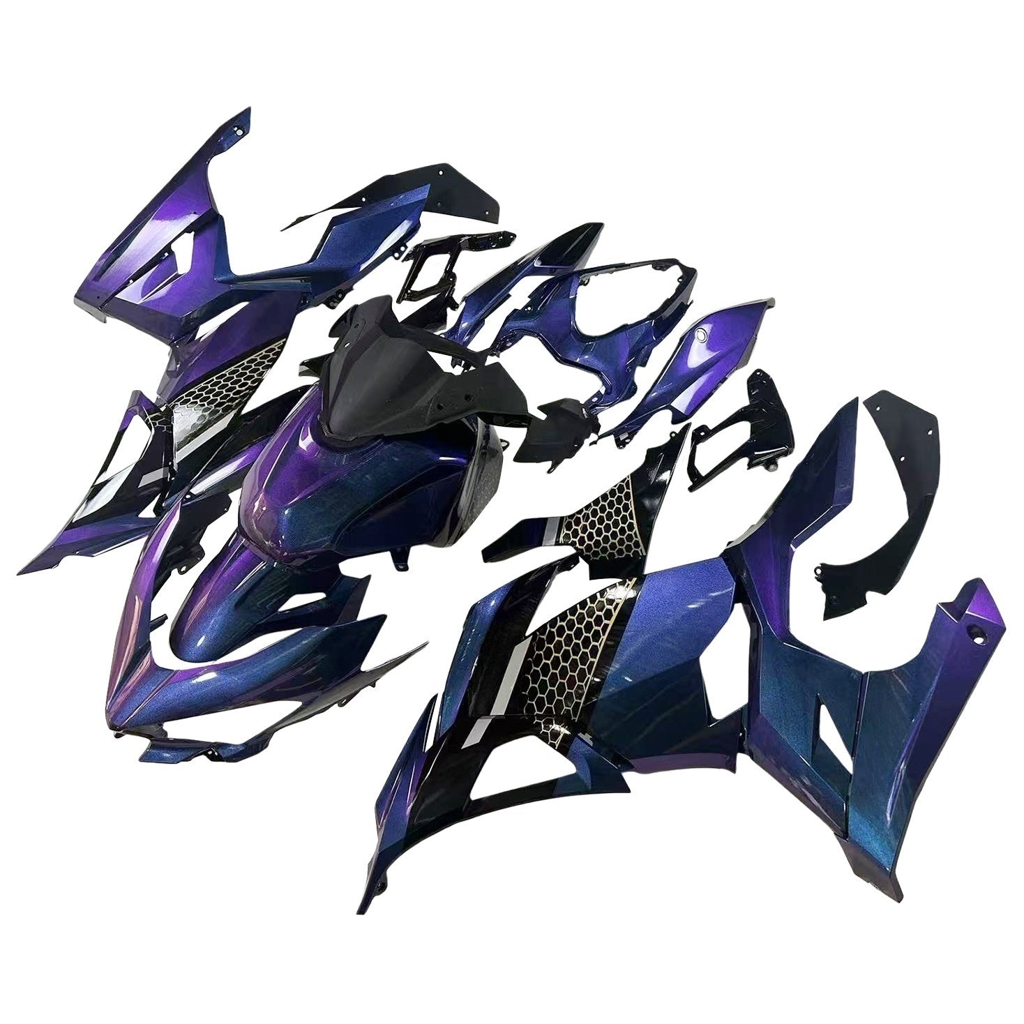 Amotopart Kawasaki EX400 Ninja400 2018-2024 Fairing Kit Bodywork Plastic ABS
