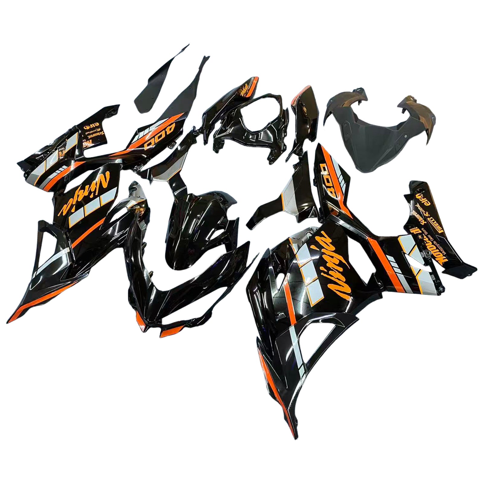 Amotopart Kawasaki EX400 Ninja400 2018-2024 Fairing Kit Bodywork Plastic ABS