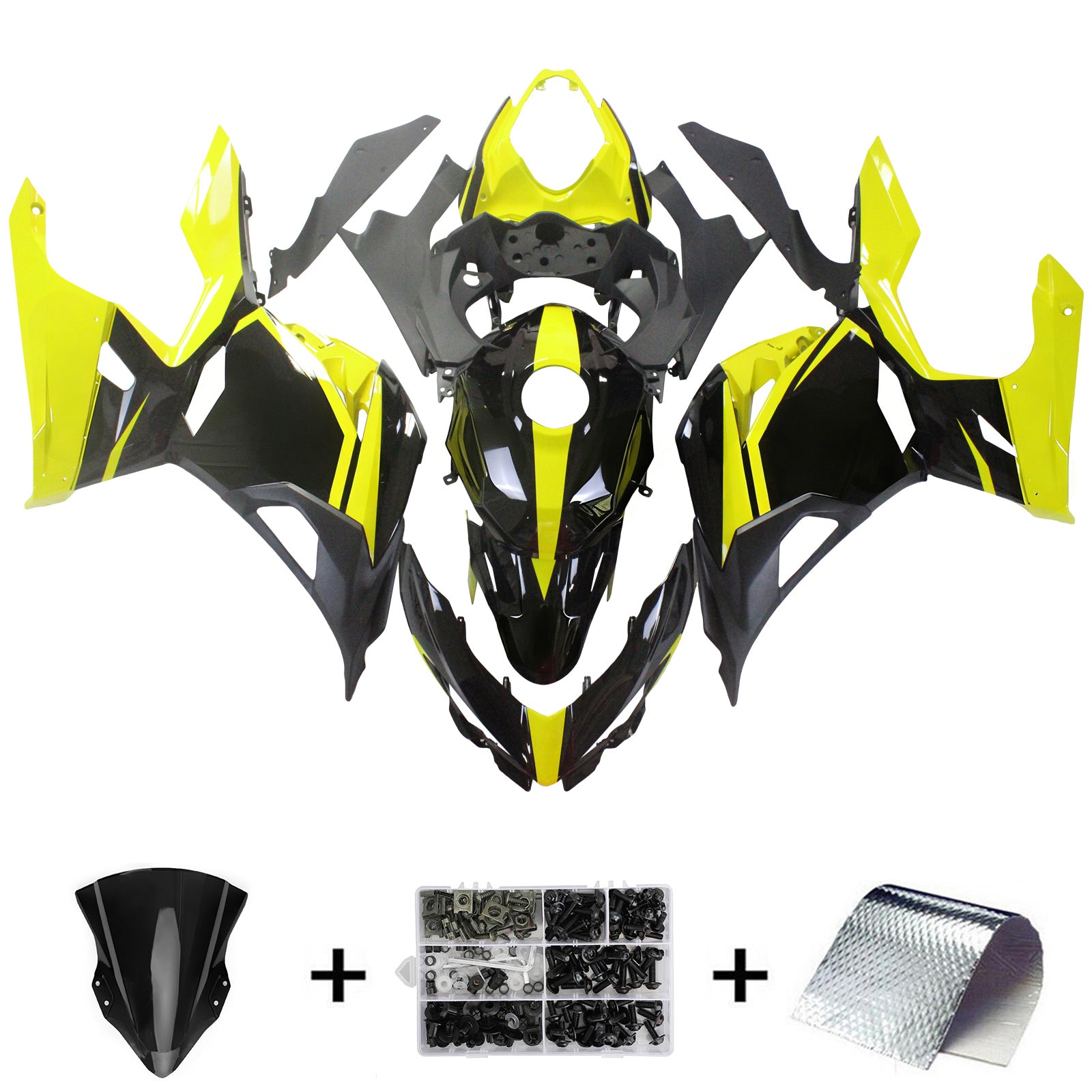 Injection Fairing Kit Bodywork For Kawasaki EX400 Ninja400 2018-2024