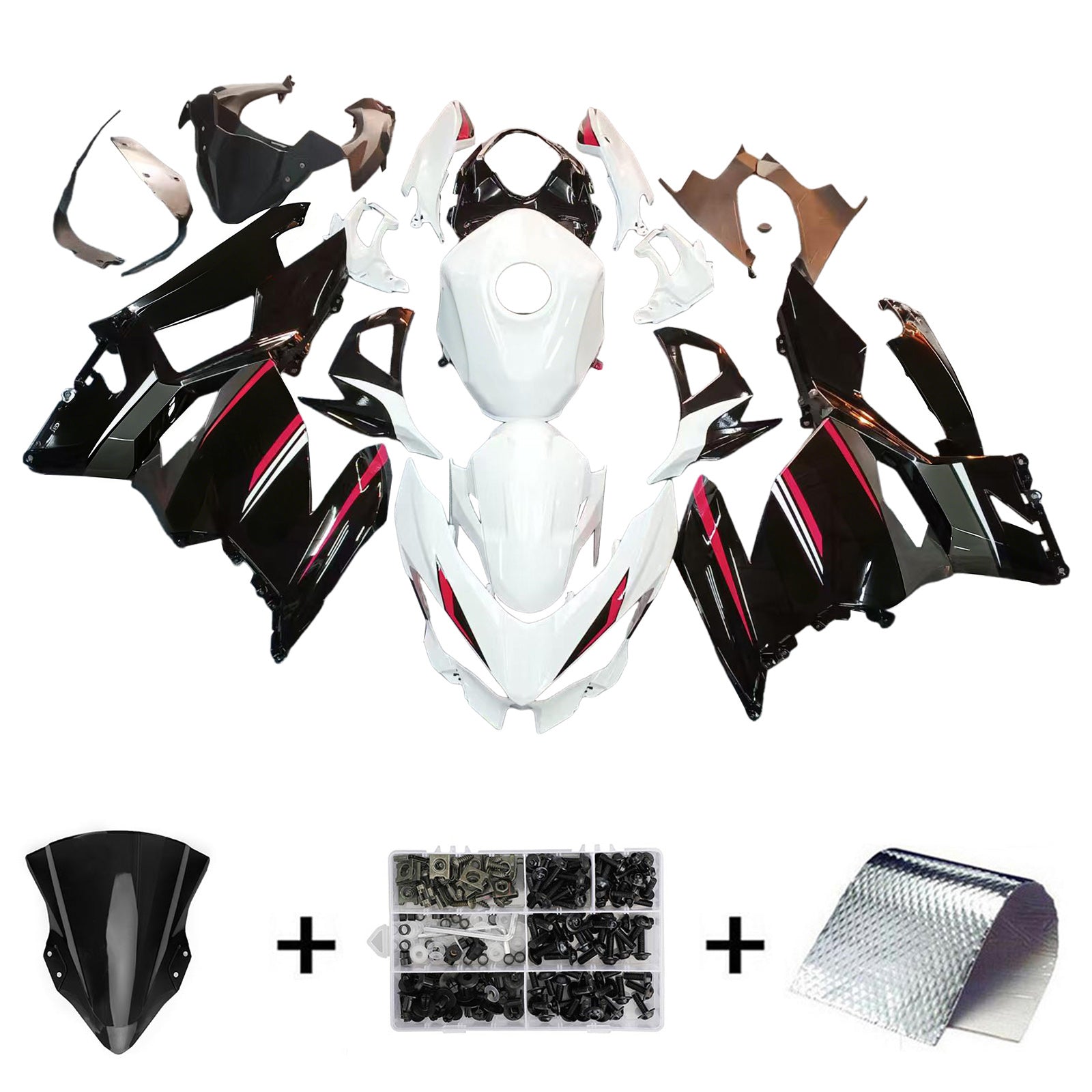Amotopart Kawasaki EX400 Ninja400 2018-2024 Fairing Kit Bodywork Plastic ABS