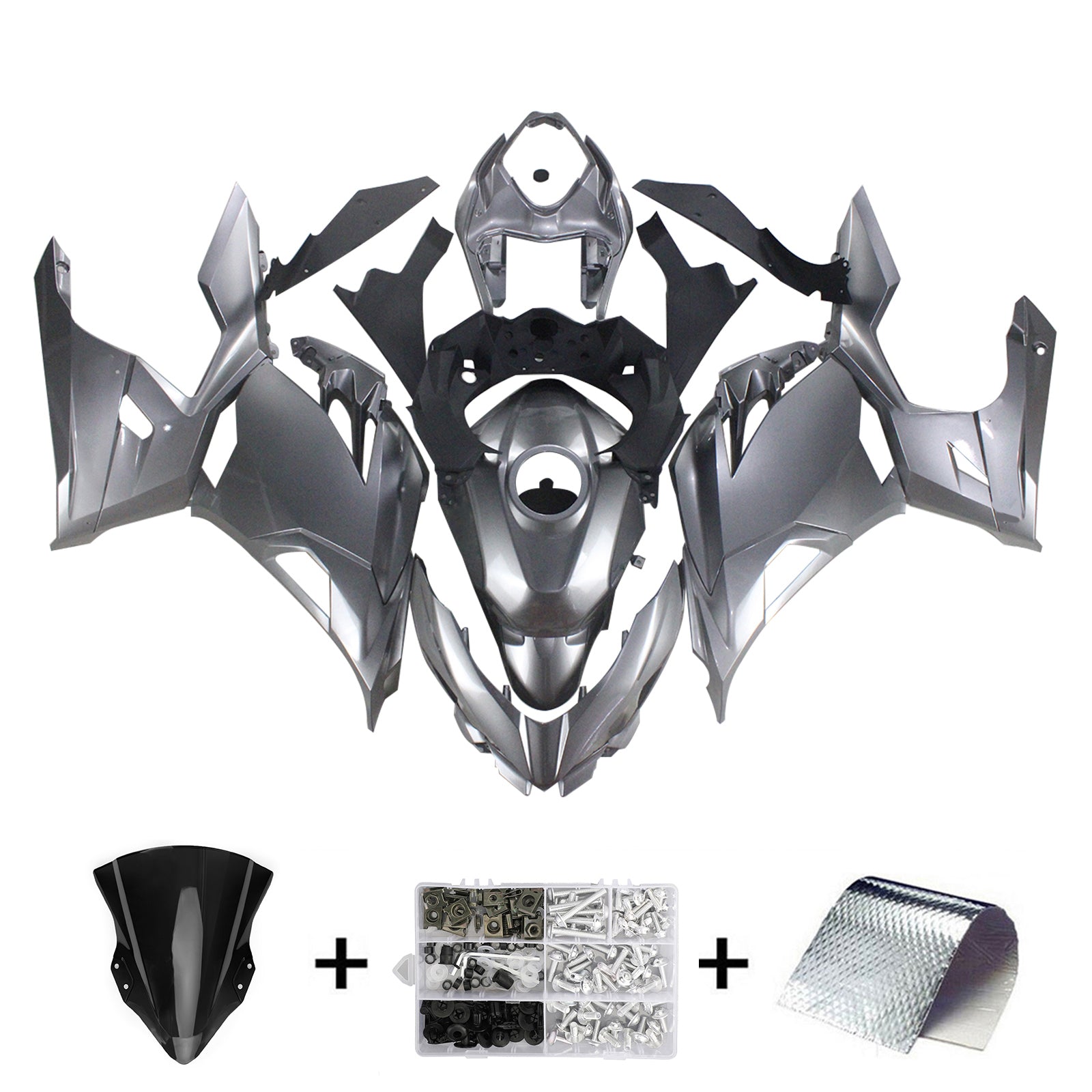 Amotopart Kawasaki EX400 Ninja400 2018-2024 Fairing Kit Bodywork Plastic ABS
