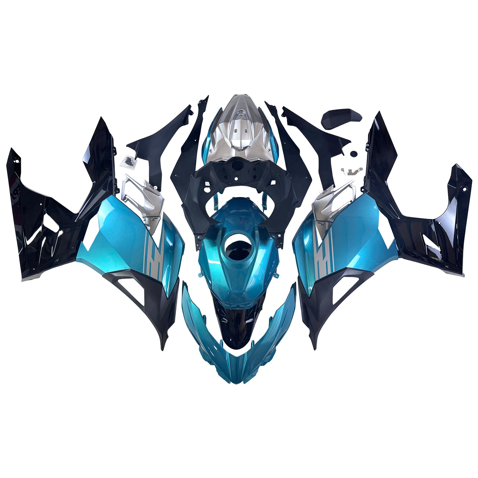 Injection Fairing Kit Bodywork Plastic ABS fit For Kawasaki EX400 Ninja400 2018-2024