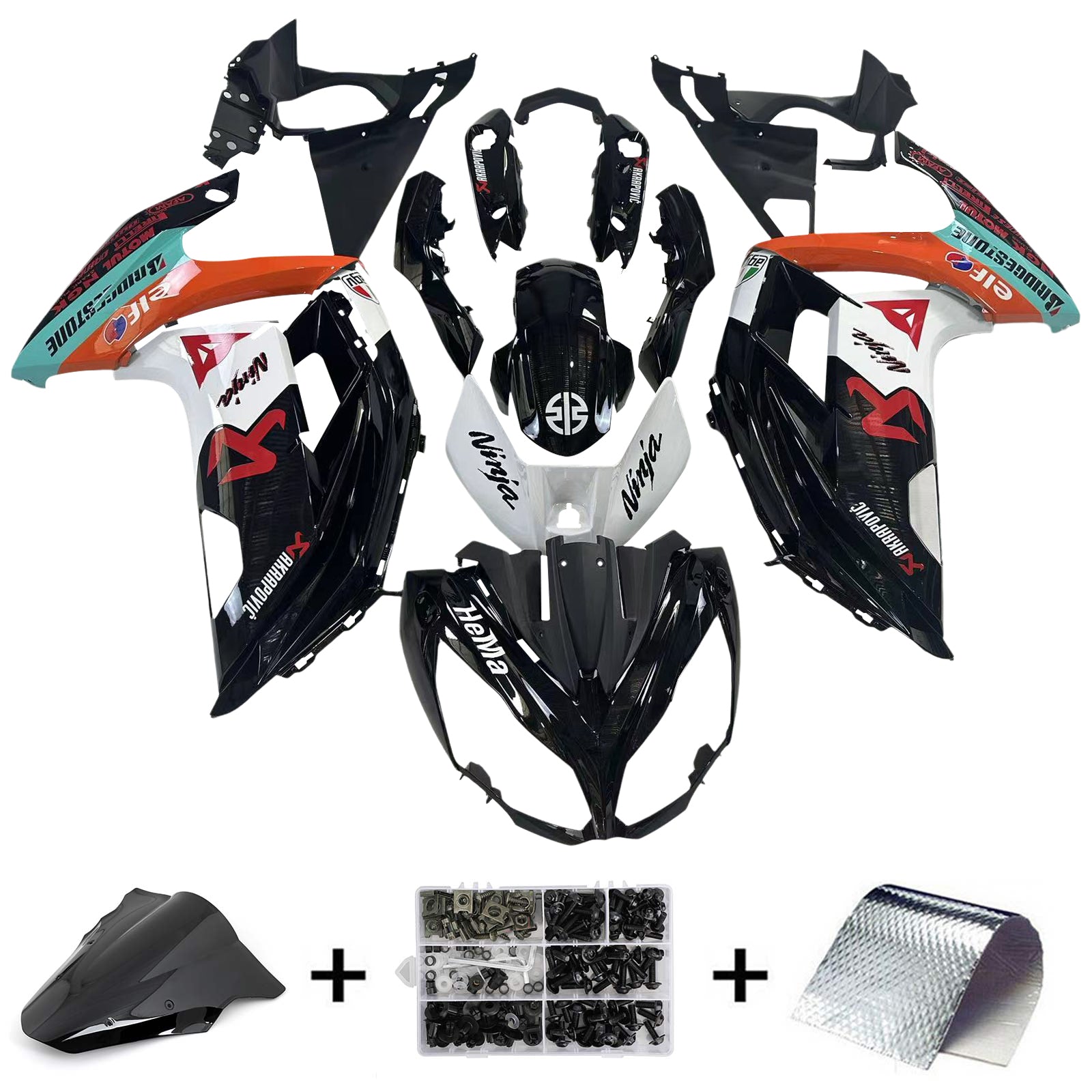 Kit Carenado Para Kawasaki ER6F/Ninja650 2012-2016 Genérico