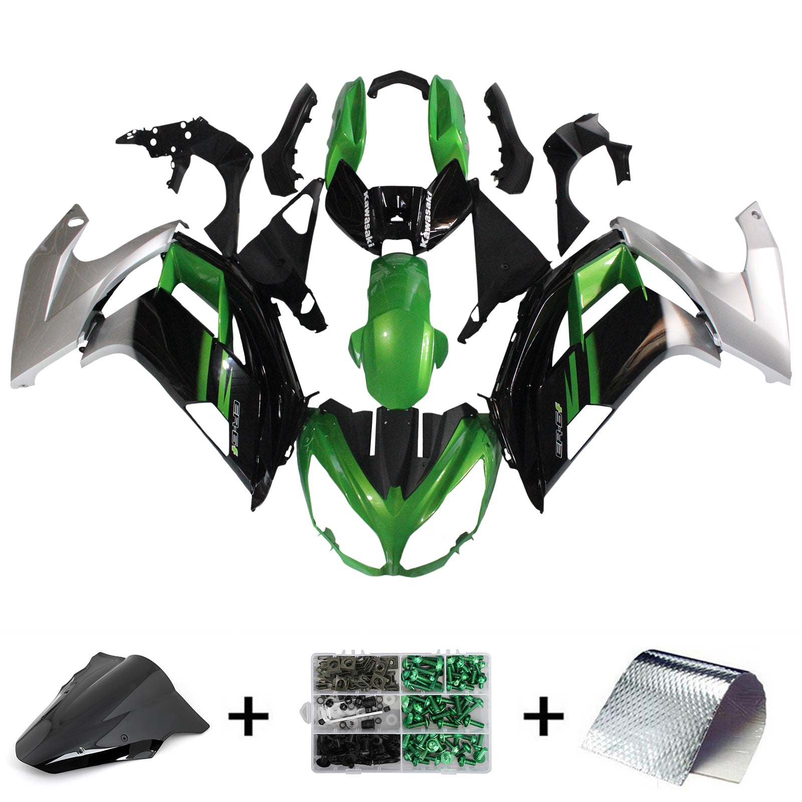 Kit Carenado Para Kawasaki ER6F/Ninja650 2012-2016 Genérico