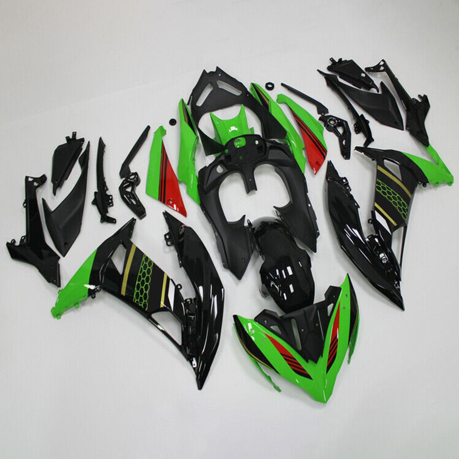 Kit de carenado de plástico para Kawasaki Ninja 650 ER-6F EX650 2017-2019 02 # Genérico