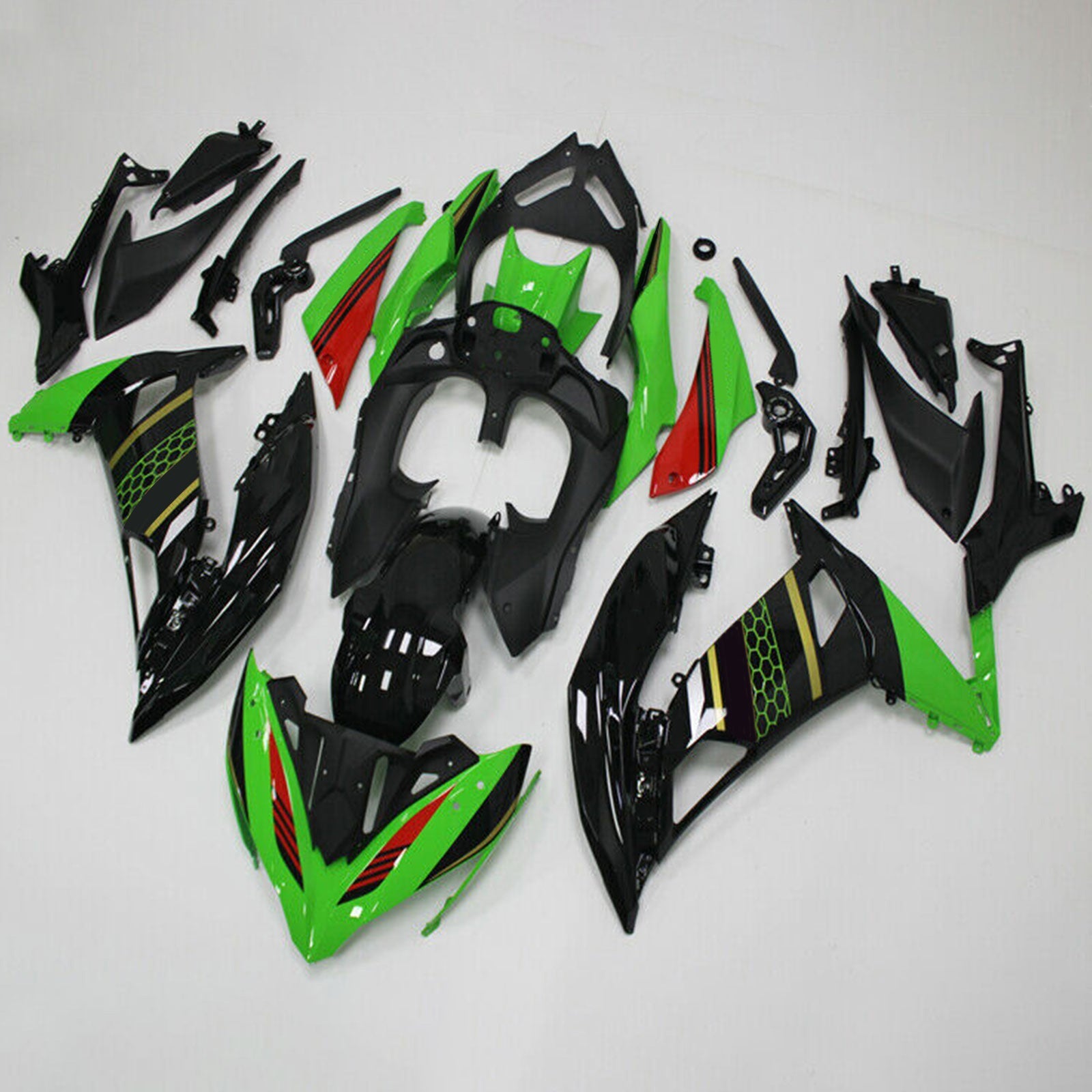 Kit de carenado de plástico para Kawasaki Ninja 650 ER-6F EX650 2017-2019 02 # Genérico