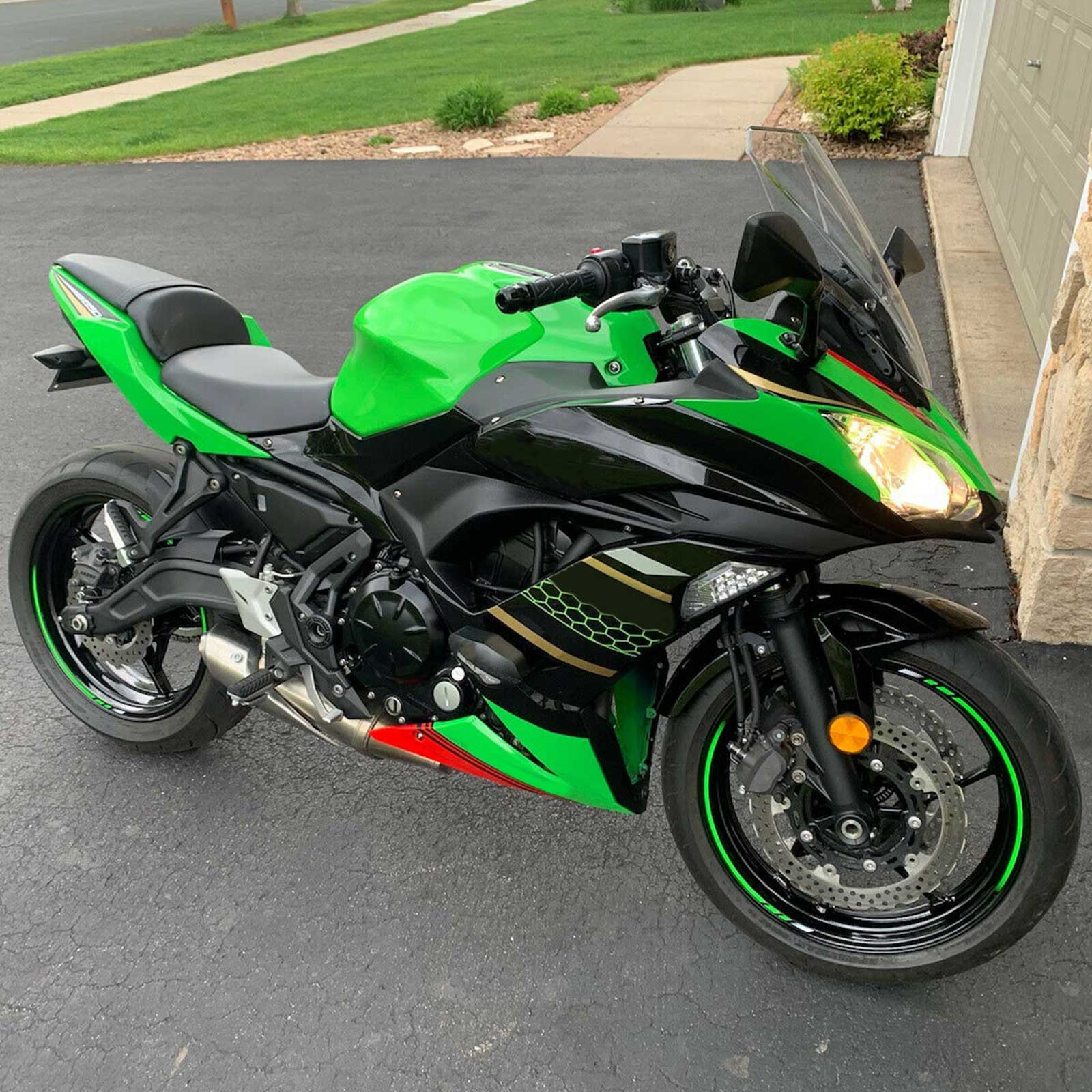 Kit de carenado de plástico para Kawasaki Ninja 650 ER-6F EX650 2017-2019 02 # Genérico
