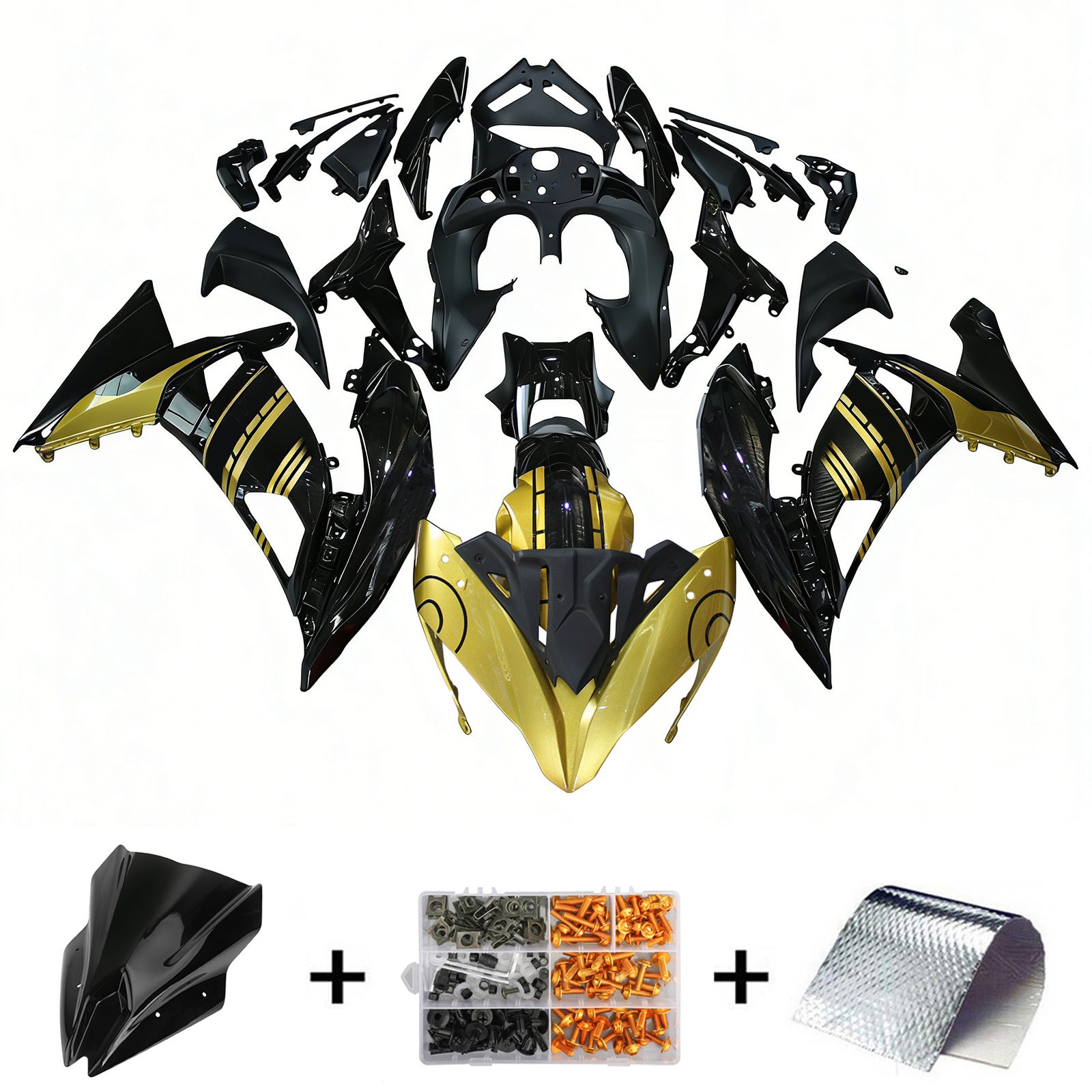 Kawasaki ER6F/Ninja650R 2017-2019 Fairing Kit Bodywork Plastic ABS