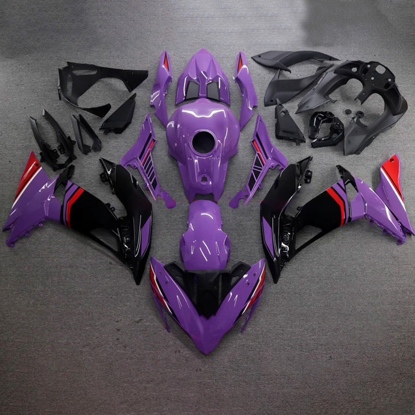 Injection Fairing Kit Bodywork Plastic ABS fit For Kawasaki ER-6F Ninja650R 2017-2019