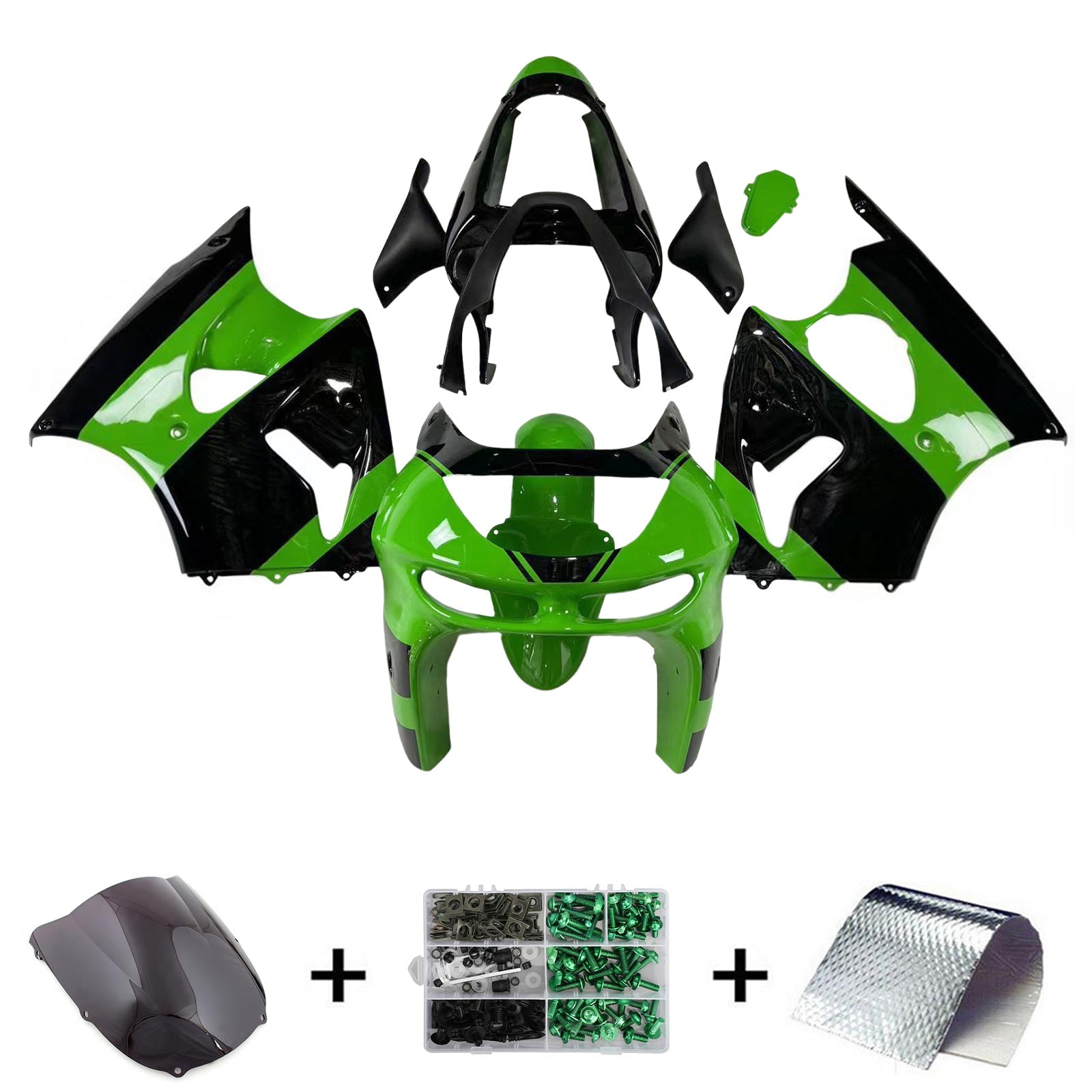 Kawasaki ZX6R 1998-1999 Fairing Kit Bodywork Plastic ABS
