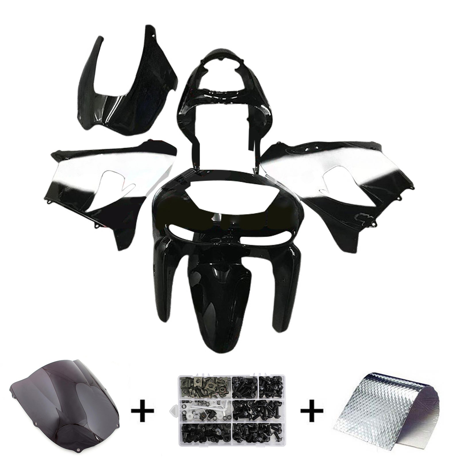 Kawasaki ZX6R 1998-1999 Fairing Kit Bodywork Plastic ABS
