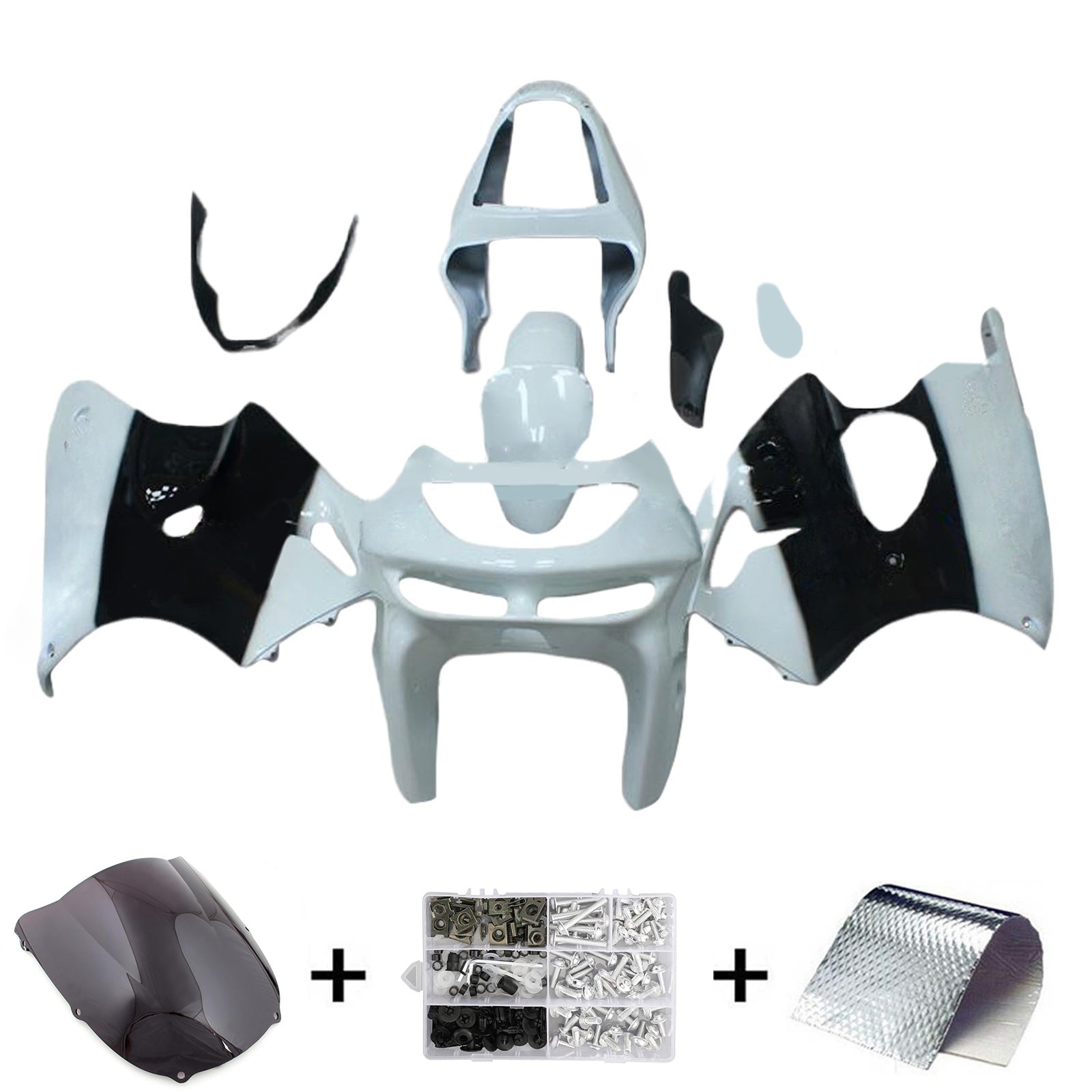 Kawasaki ZX6R 1998-1999 Fairing Kit Bodywork Plastic ABS