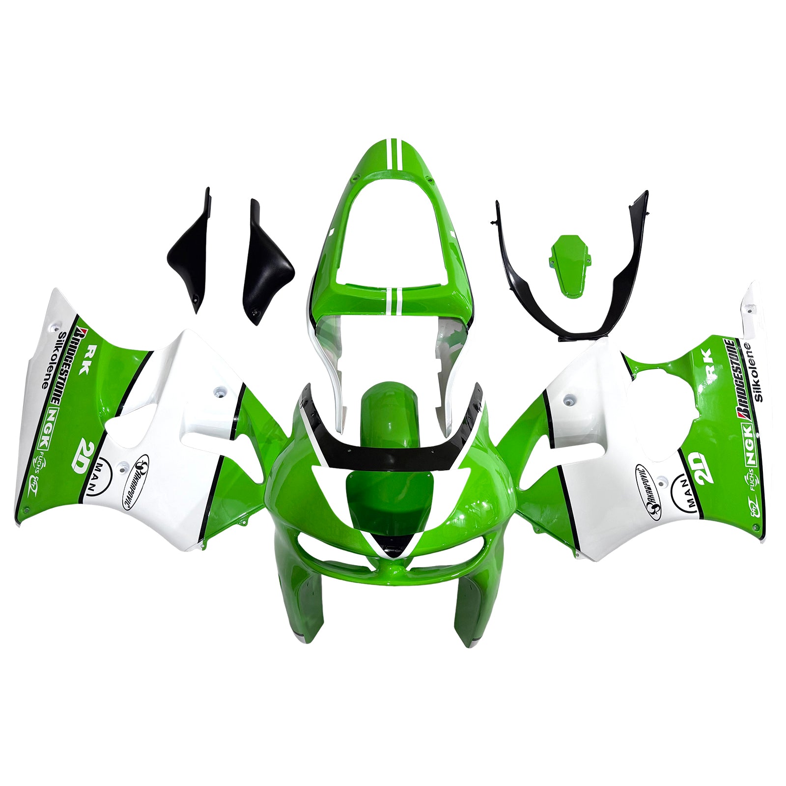 Kawasaki ZX6R 1998-1999 Fairing Kit Bodywork Plastic ABS