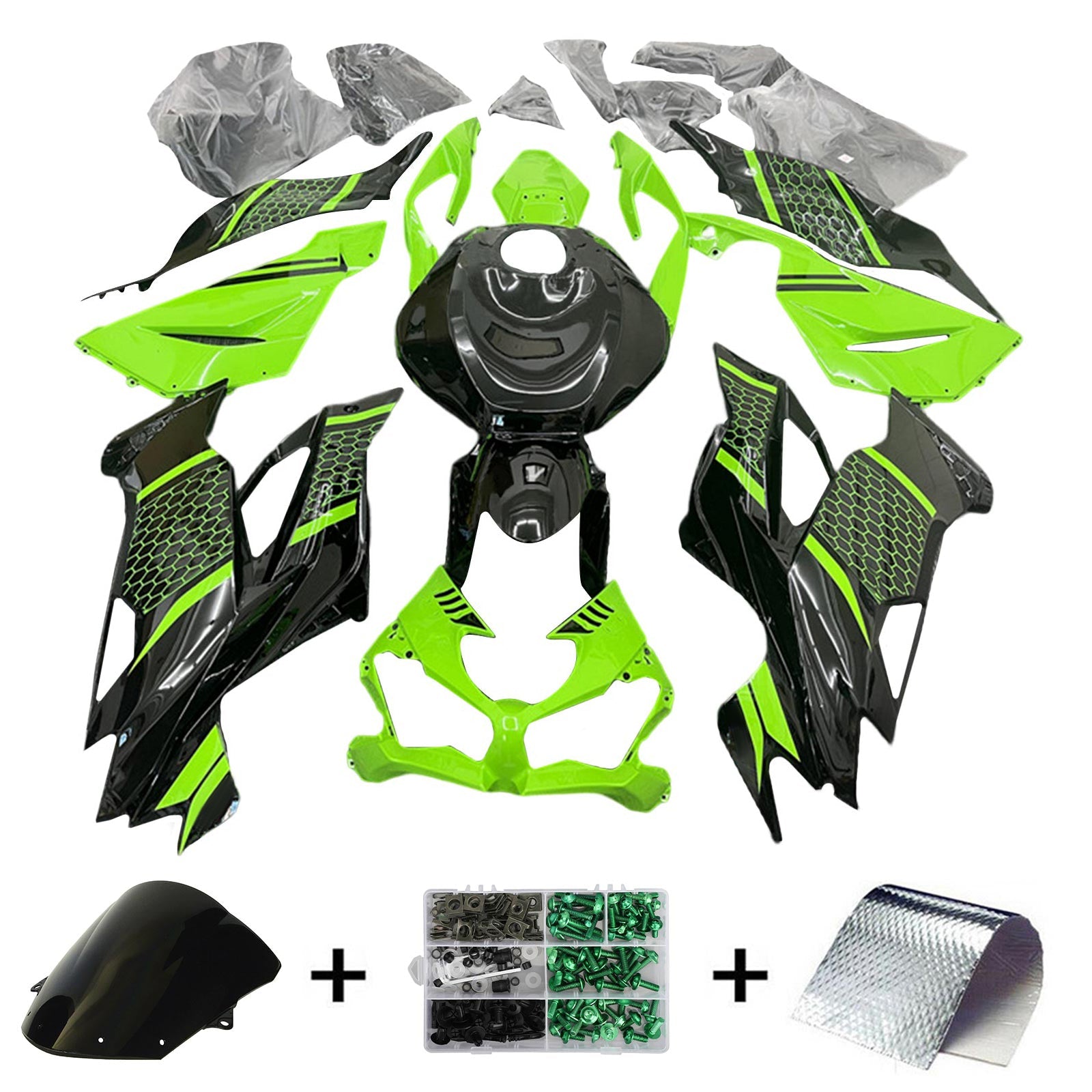 Kawasaki ZX6R 2019-2023 Fairing Kit Bodywork Plastic ABS