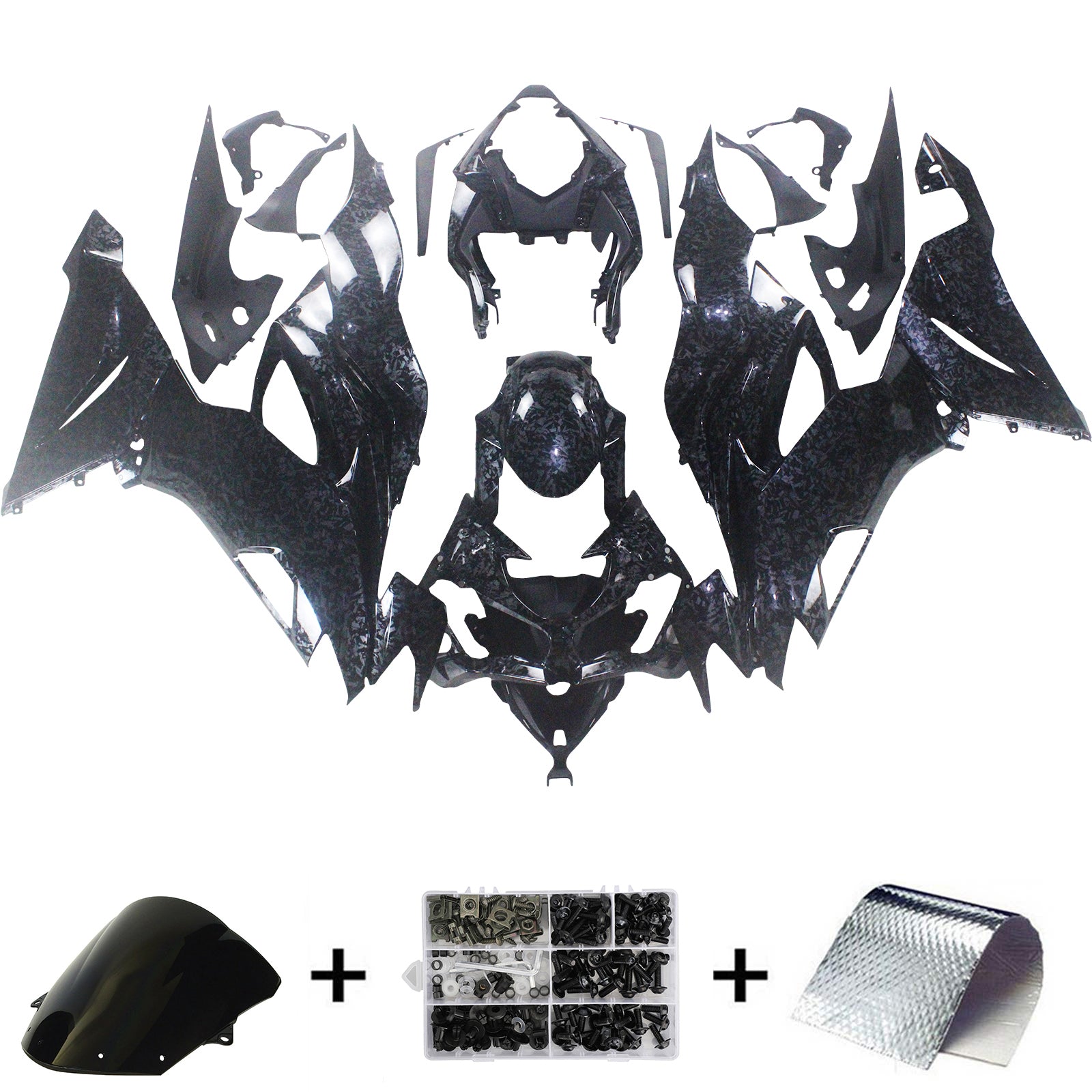 Kawasaki ZX6R 2019-2023 Fairing Kit Bodywork Plastic ABS