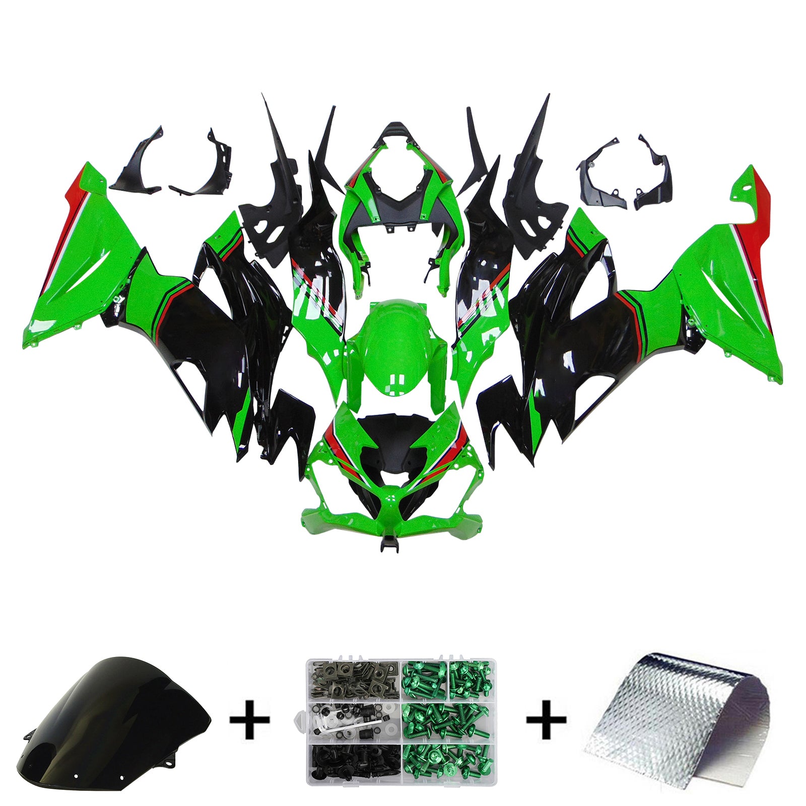 Kawasaki ZX6R 2019-2023 Fairing Kit Bodywork Plastic ABS