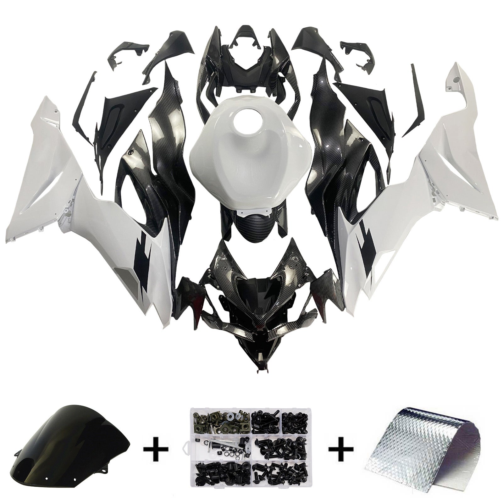 Injection Fairing Kit Bodywork Plastic ABS fit For Kawasaki ZX6R 2019-2023