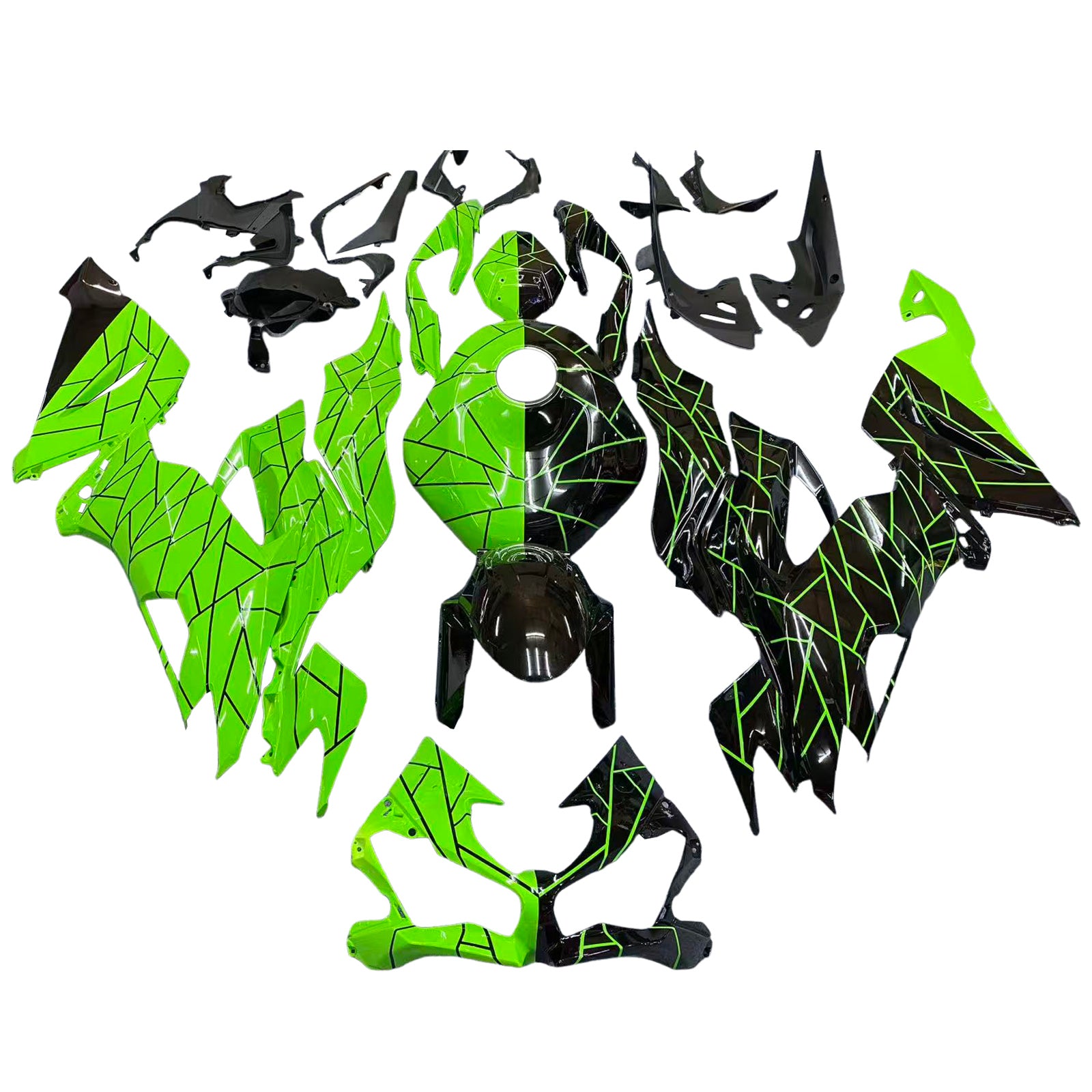 Injection Fairing Kit Bodywork Plastic ABS fit For Kawasaki ZX6R 2019-2023