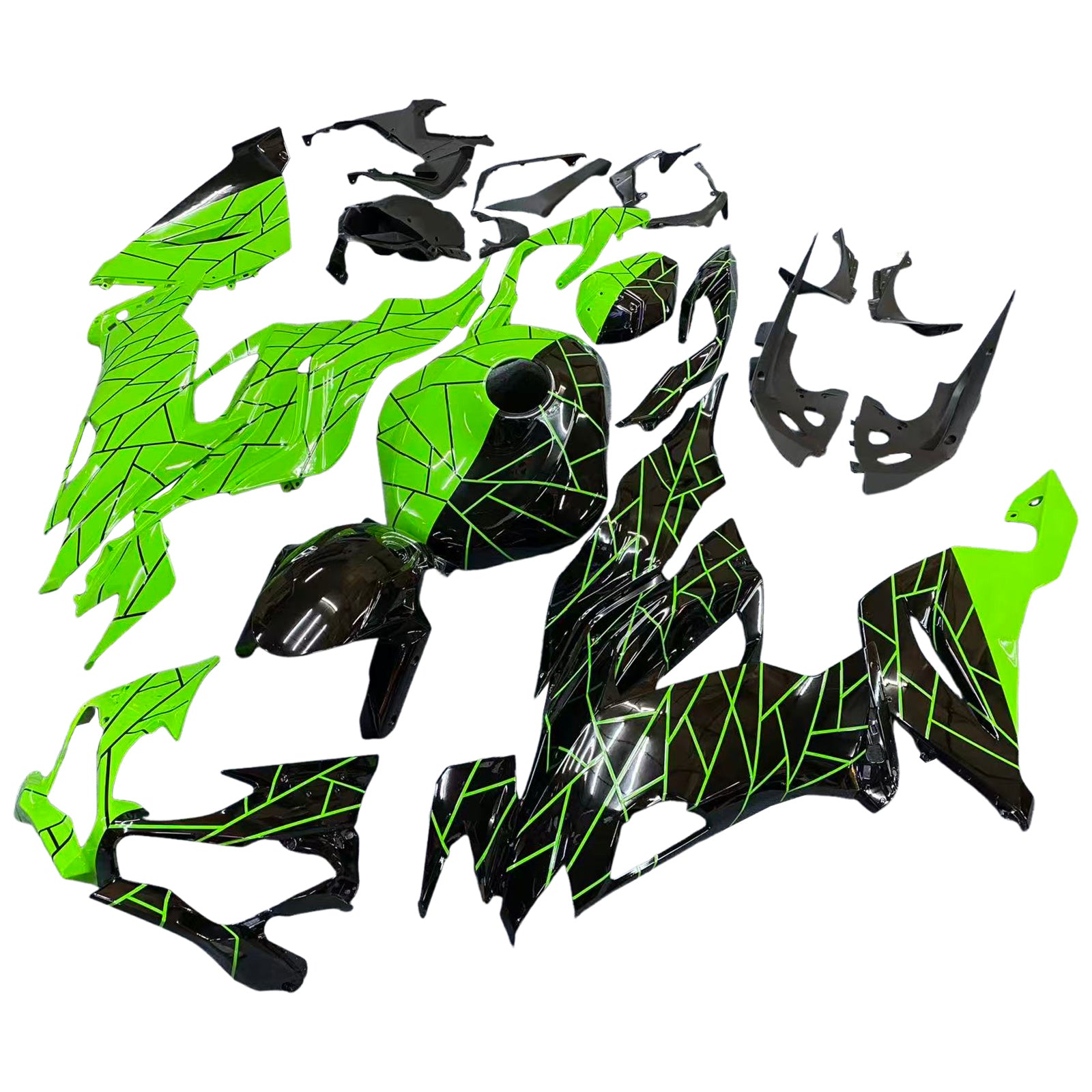 Injection Fairing Kit Bodywork Plastic ABS fit For Kawasaki ZX6R 2019-2023