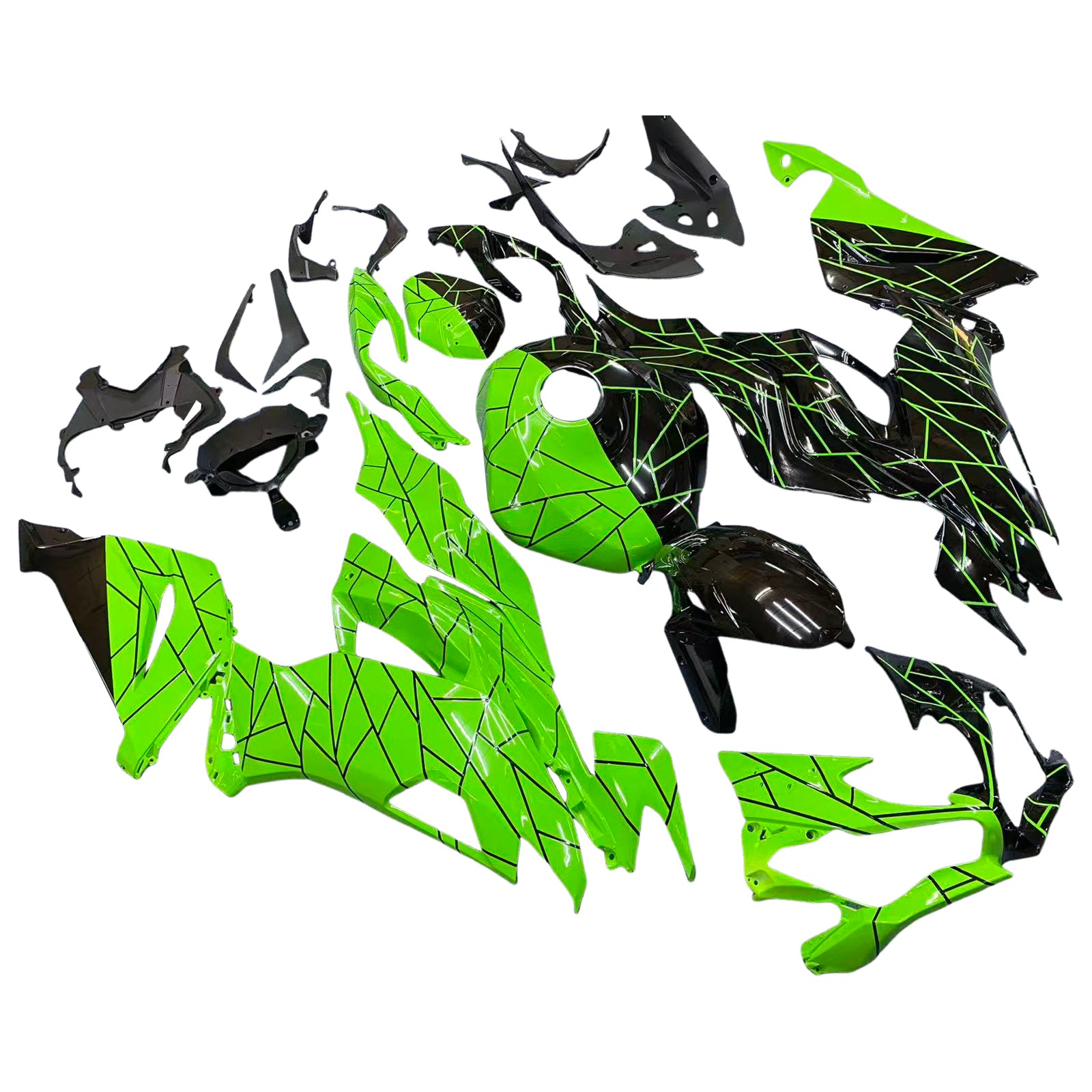 Injection Fairing Kit Bodywork Plastic ABS fit For Kawasaki ZX6R 2019-2023