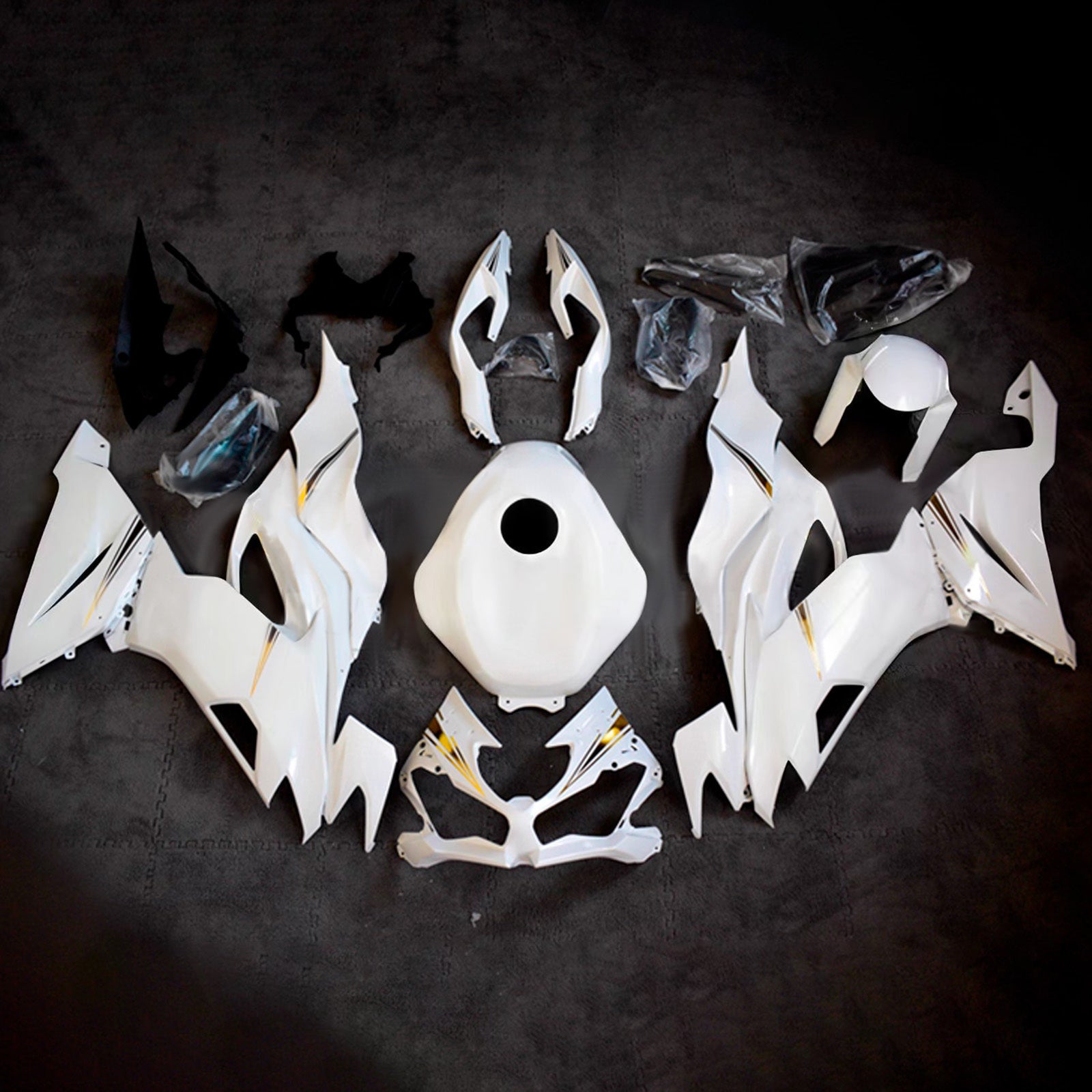 Injection Fairing Kit Bodywork Plastic ABS fit For Kawasaki ZX6R 2019-2023