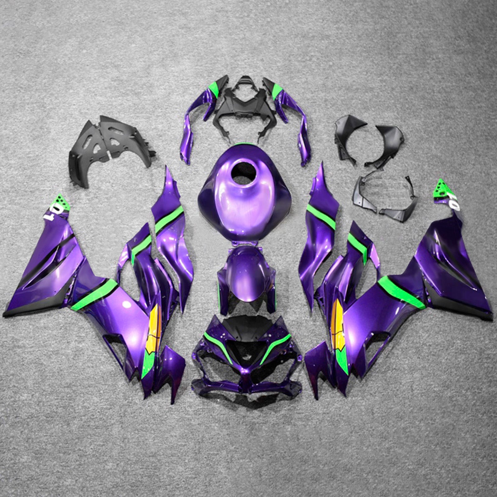 Injection Fairing Kit Bodywork Plastic ABS fit For Kawasaki ZX6R 2019-2023