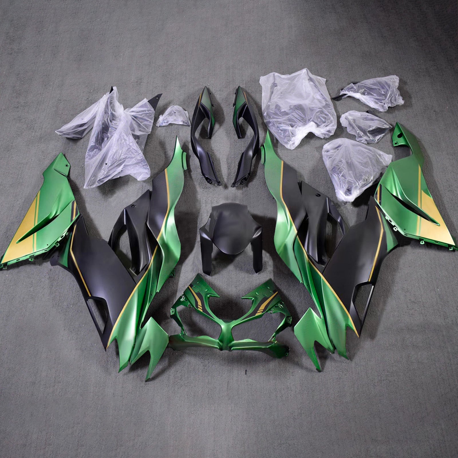 Injection Fairing Kit Bodywork Plastic ABS fit For Kawasaki ZX6R 2019-2023