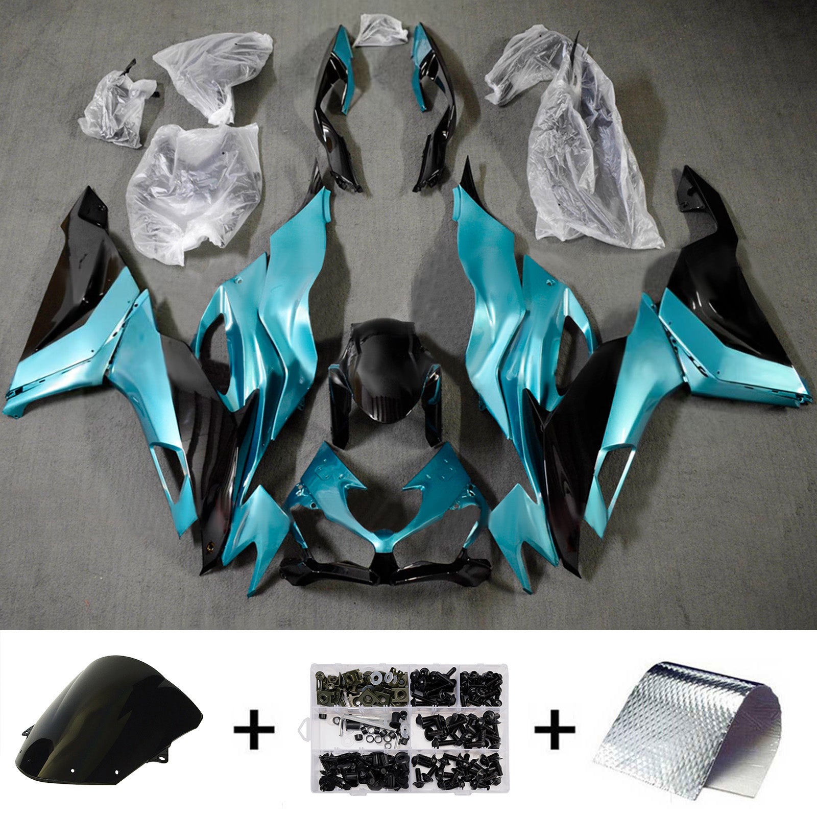 Injection Fairing Kit Bodywork Plastic ABS fit For Kawasaki ZX6R 2019-2023