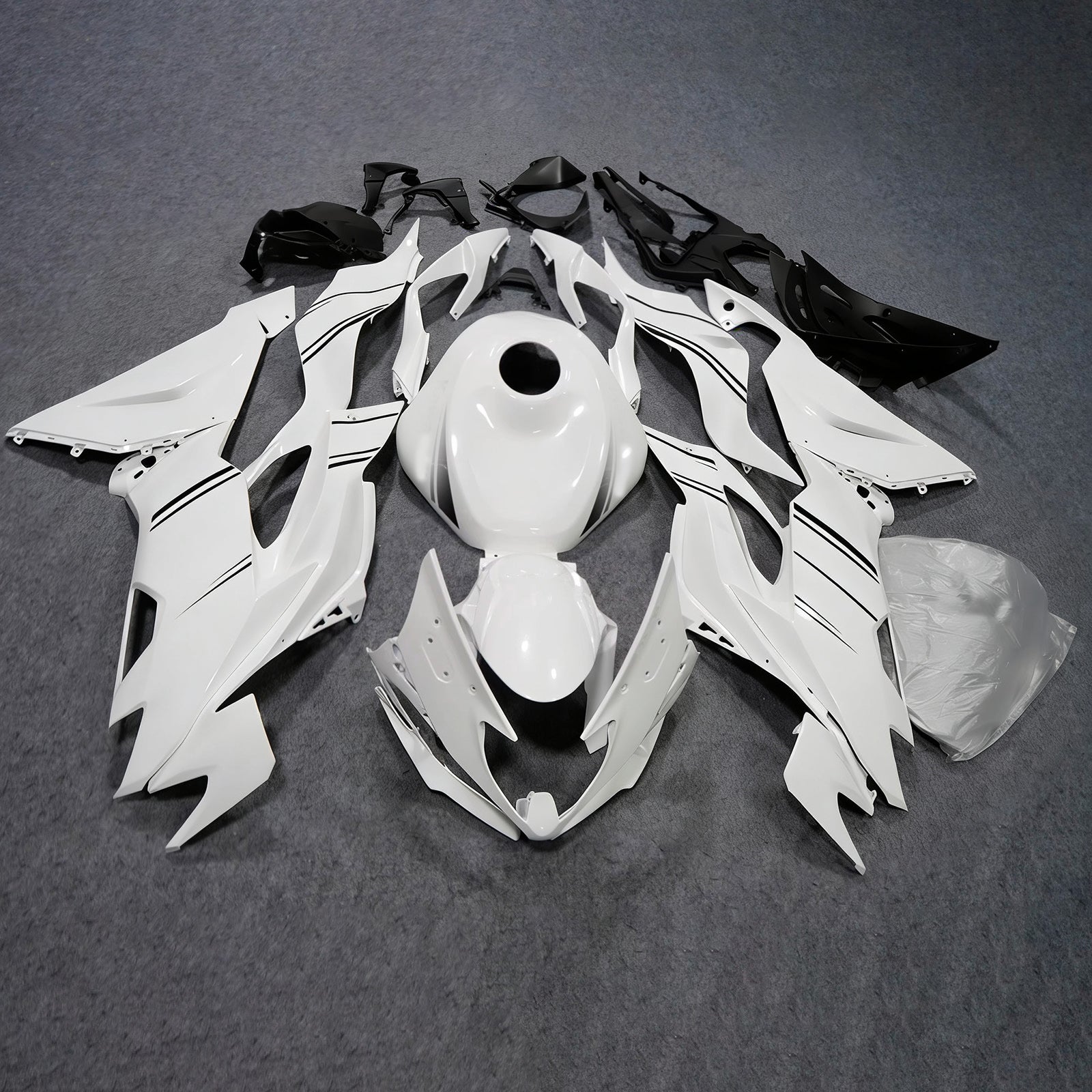 Injection Fairing Kit Bodywork Plastic ABS fit For Kawasaki ZX6R 2019-2023