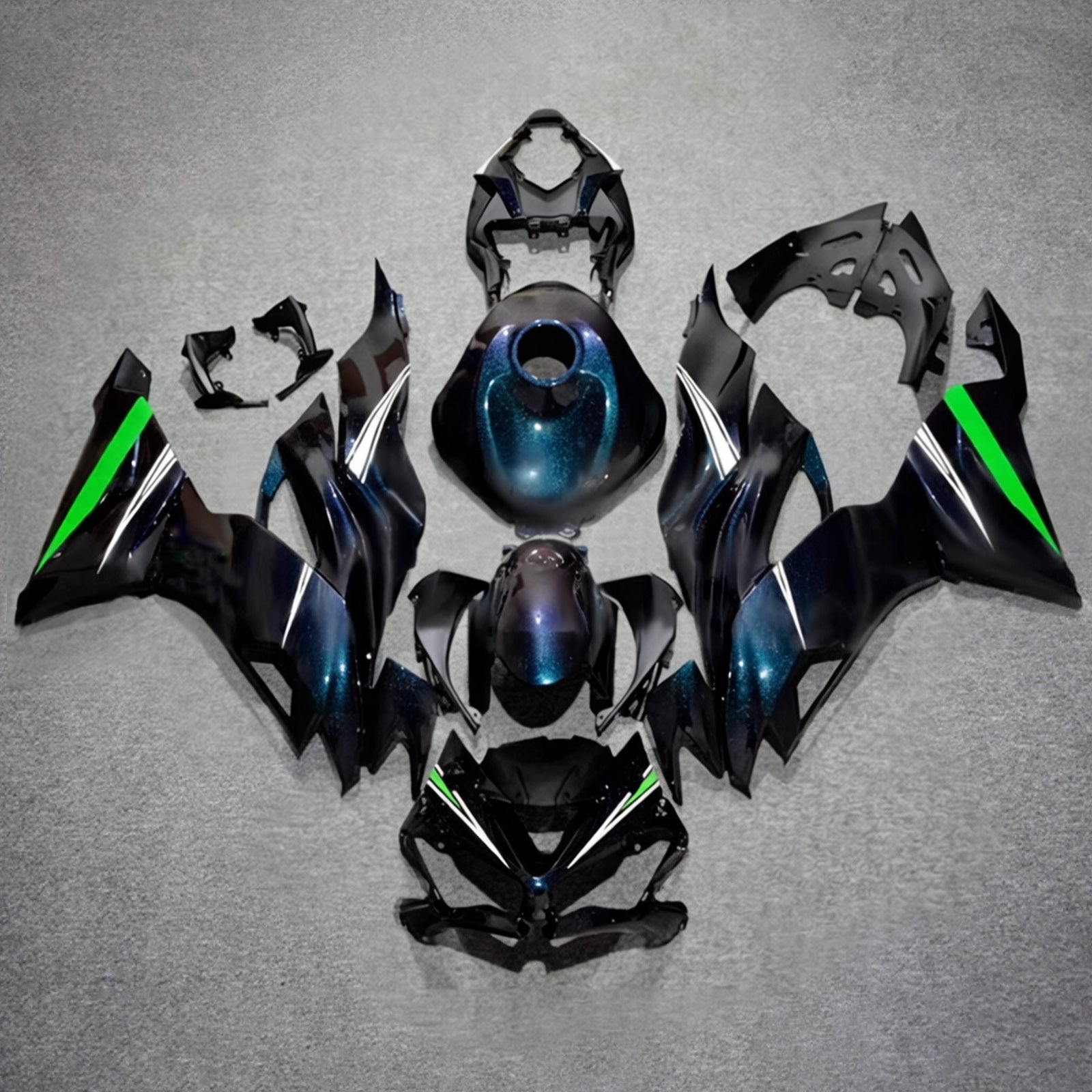 Injection Fairing Kit Bodywork Plastic ABS fit For Kawasaki ZX6R 2019-2023