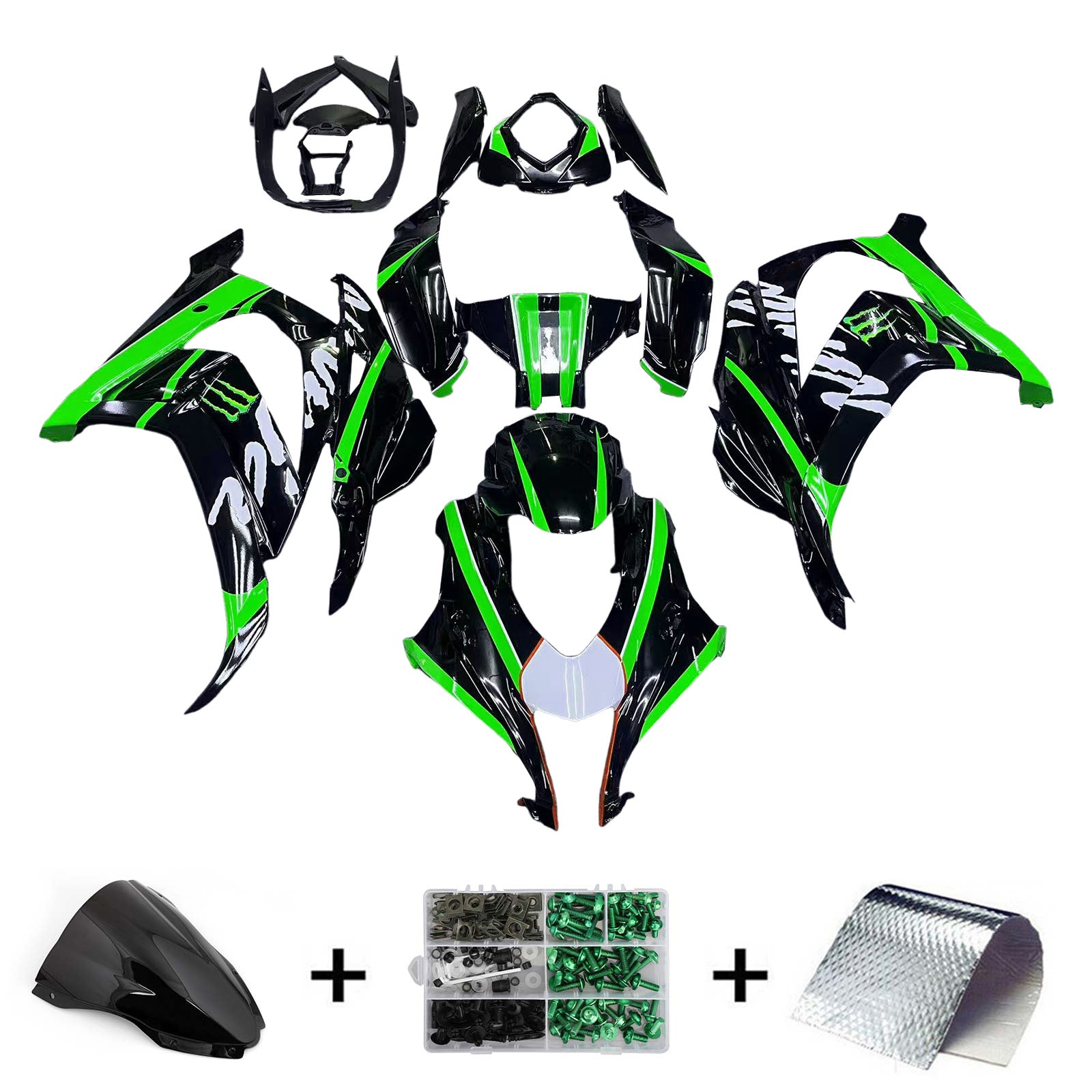 Kawasaki ZX10R 2016-2020 Fairing Kit Bodywork Plastic ABS