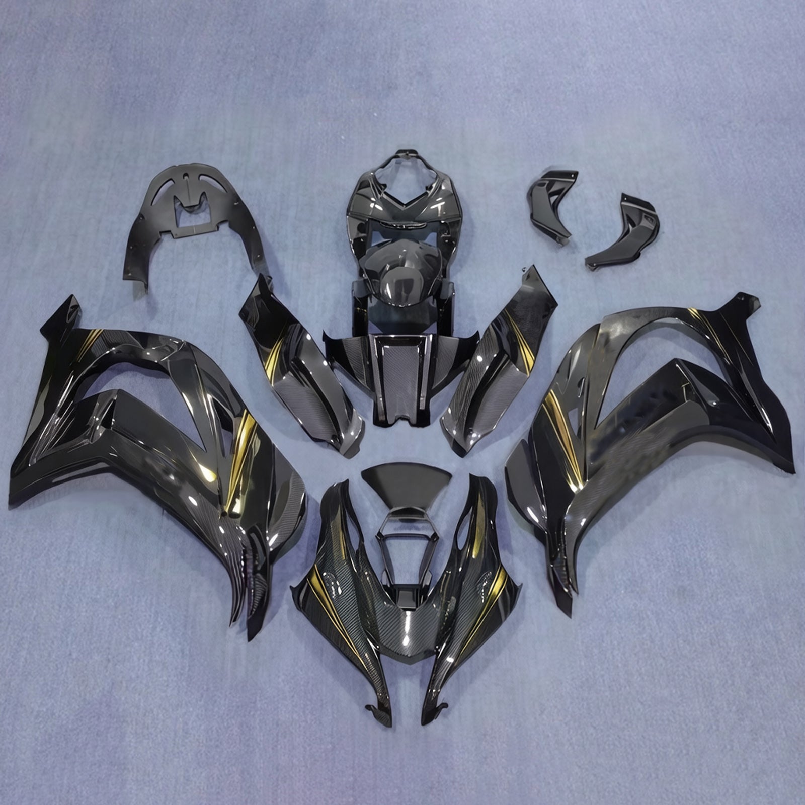 Injection Fairing Kit Bodywork Plastic ABS fit For Kawasaki ZX10R 2016-2020
