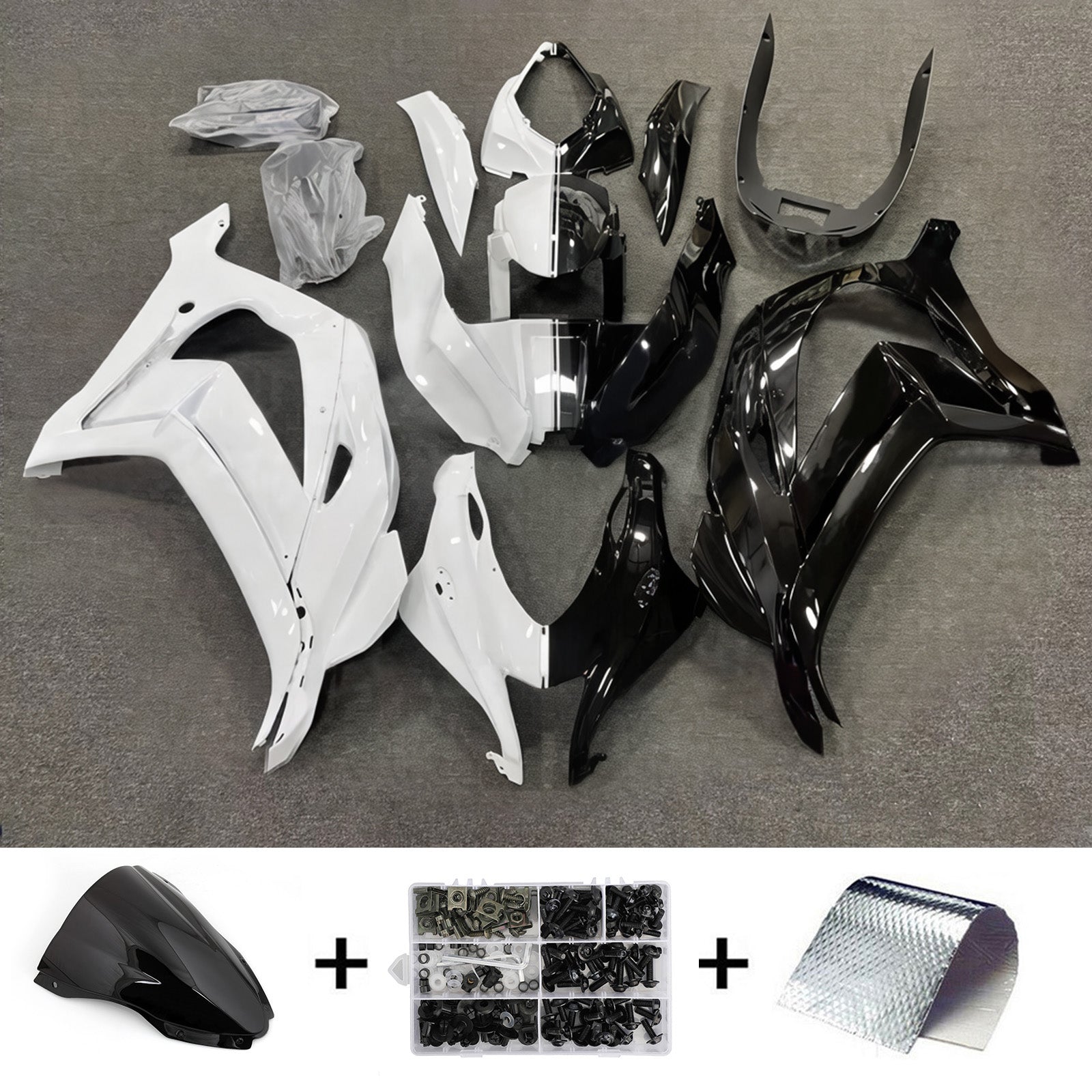 Injection Fairing Kit Bodywork Plastic ABS fit For Kawasaki ZX10R 2016-2020
