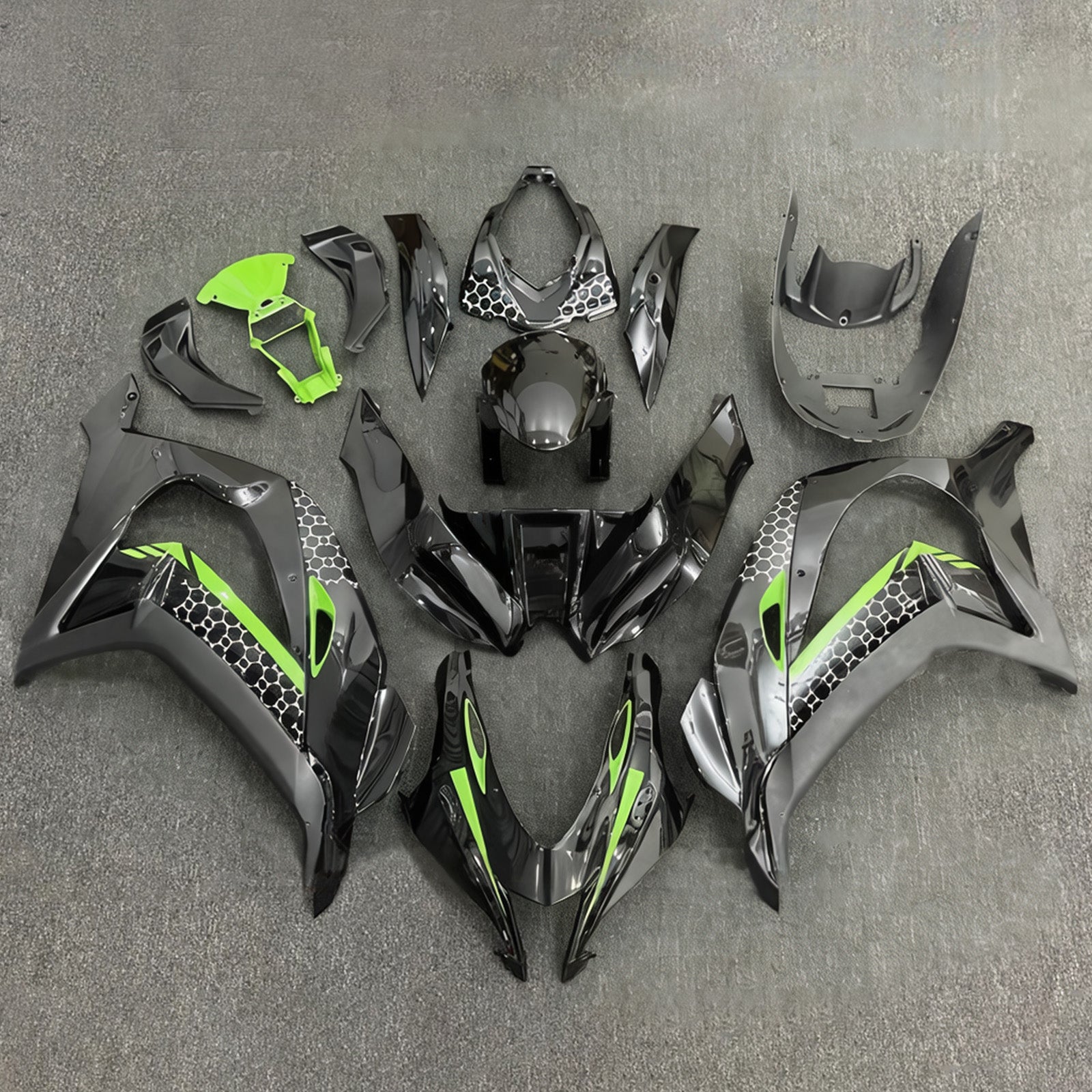 Injection Fairing Kit Bodywork Plastic ABS fit For Kawasaki ZX10R 2016-2020