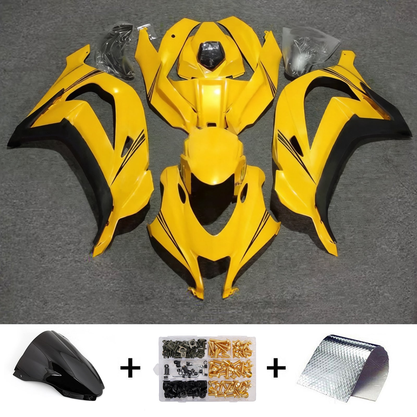 Injection Fairing Kit Bodywork Plastic ABS fit For Kawasaki ZX10R 2016-2020