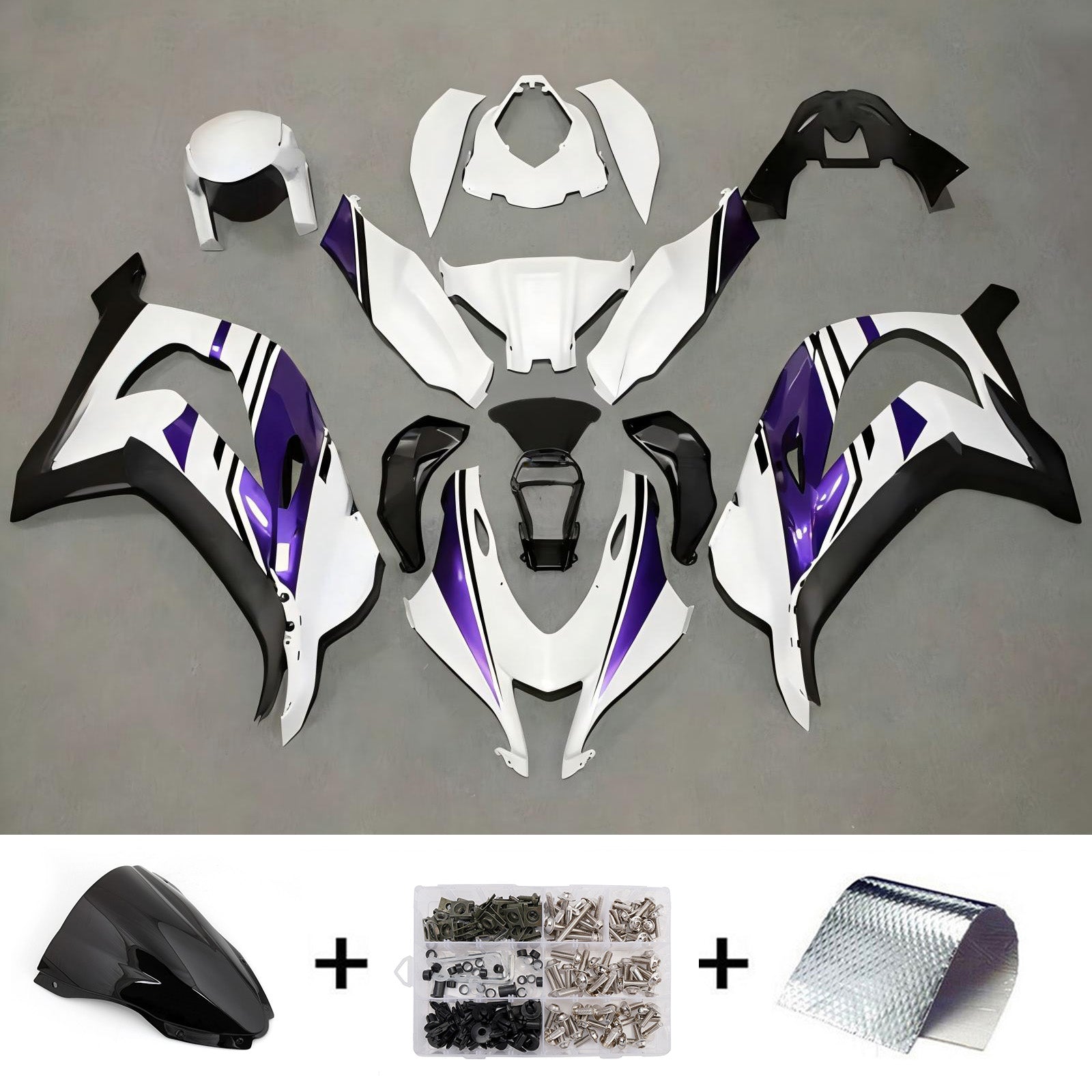 Injection Fairing Kit Bodywork Plastic ABS fit For Kawasaki ZX10R 2016-2020
