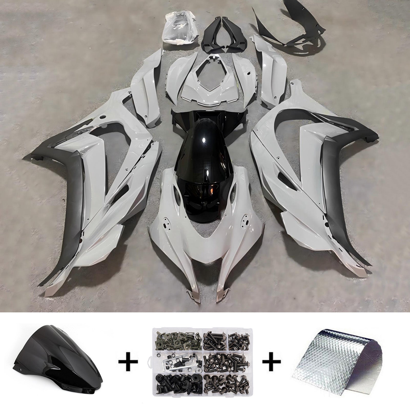 Injection Fairing Kit Bodywork Plastic ABS fit For Kawasaki ZX10R 2016-2020