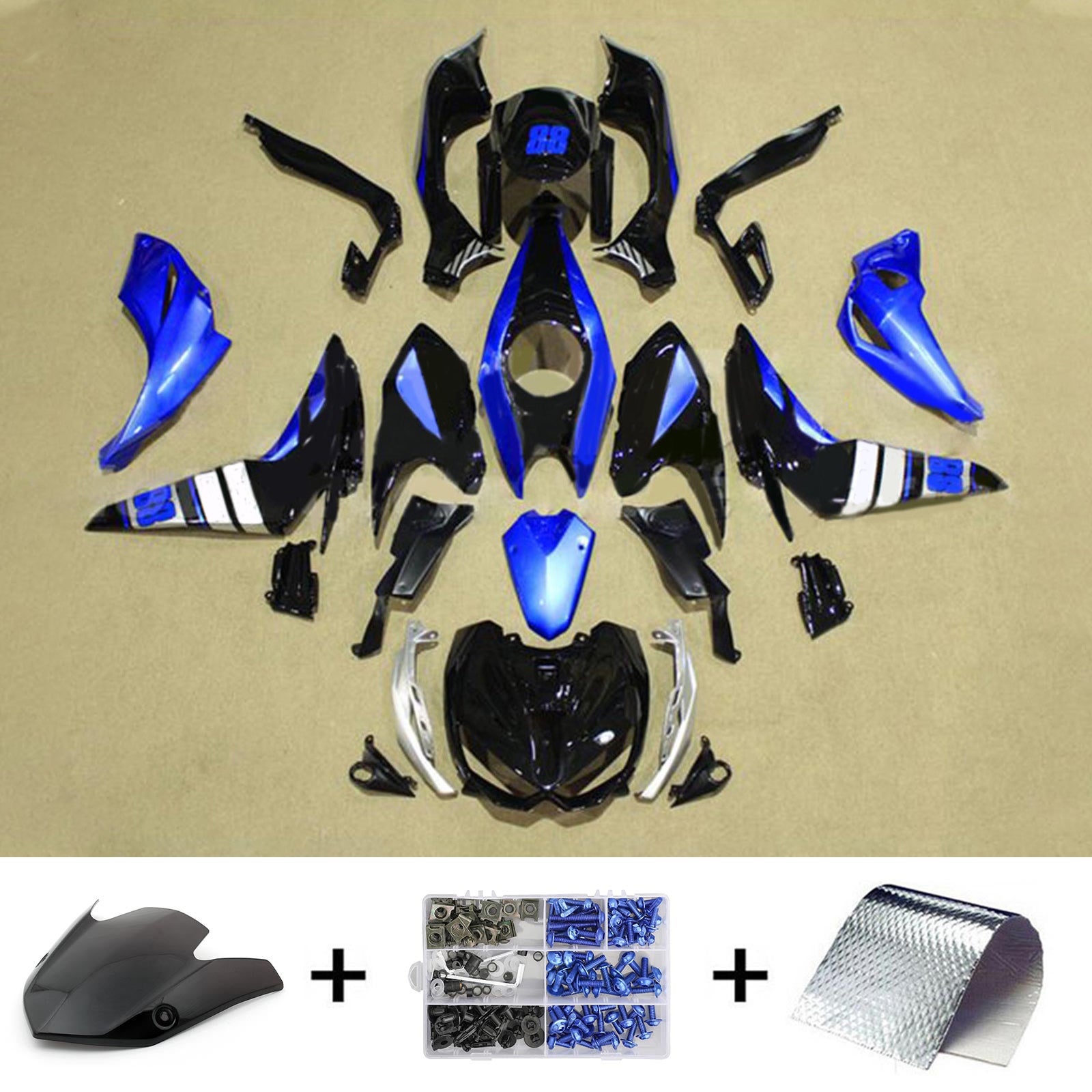 Kawasaki Z1000 2014-2017 Fairing Kit Bodywork Plastic ABS